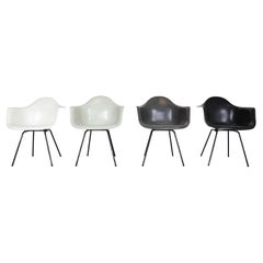 Charles& Ray Eames Set of 4 Multicolour Armchairs for Modernica, 1980s 