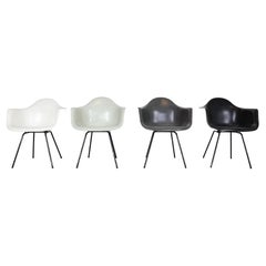 Charles& Ray Eames - Ensemble de 4 fauteuils multicolores pour Modernica, années 1980