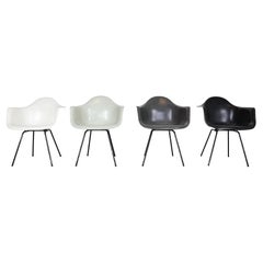 Charles& Ray Eames - Ensemble de 4 fauteuils multicolores pour Modernica, années 1980 