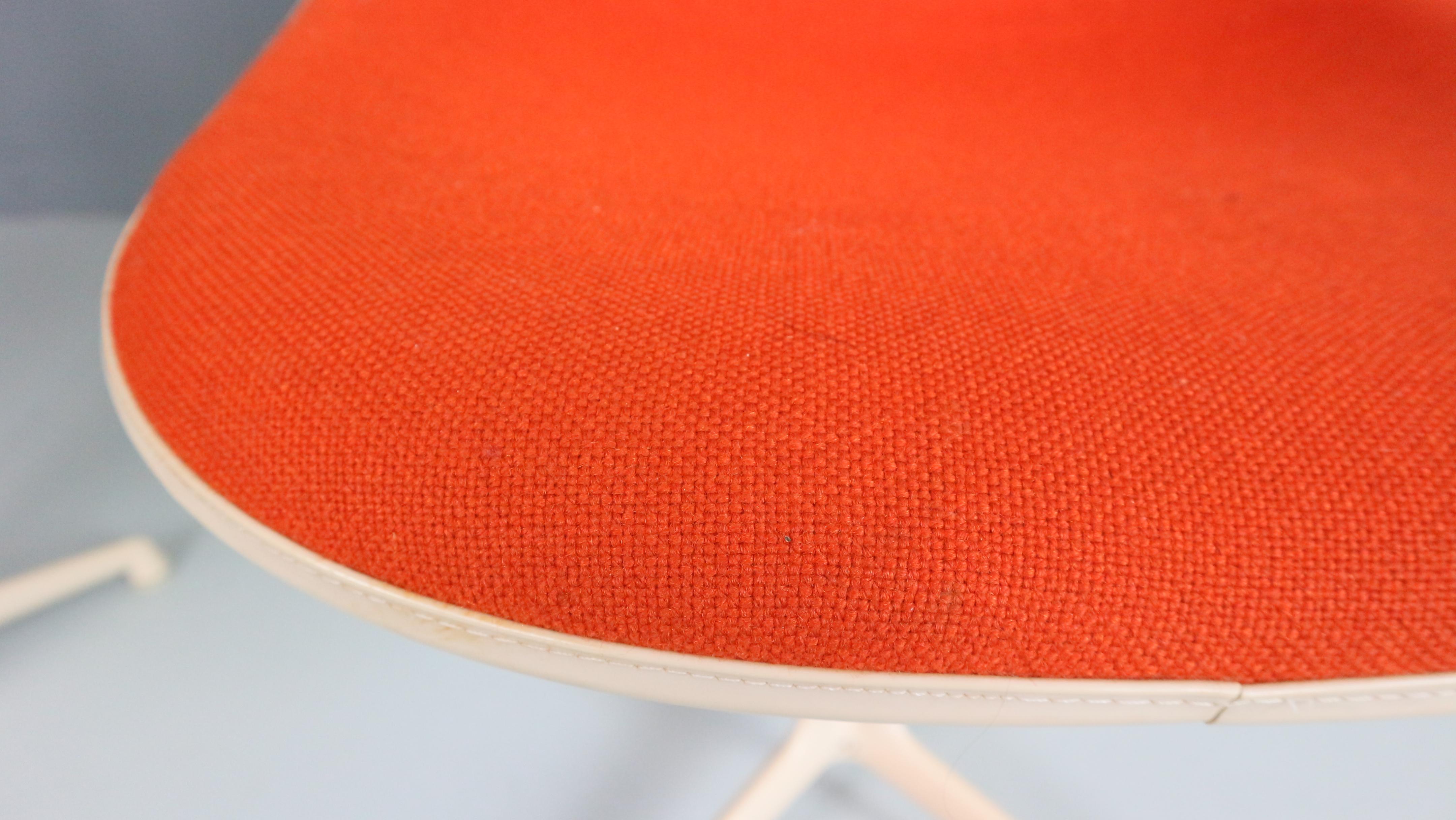 Mid-20th Century Charles & Ray Eames Set of 4 Orange 