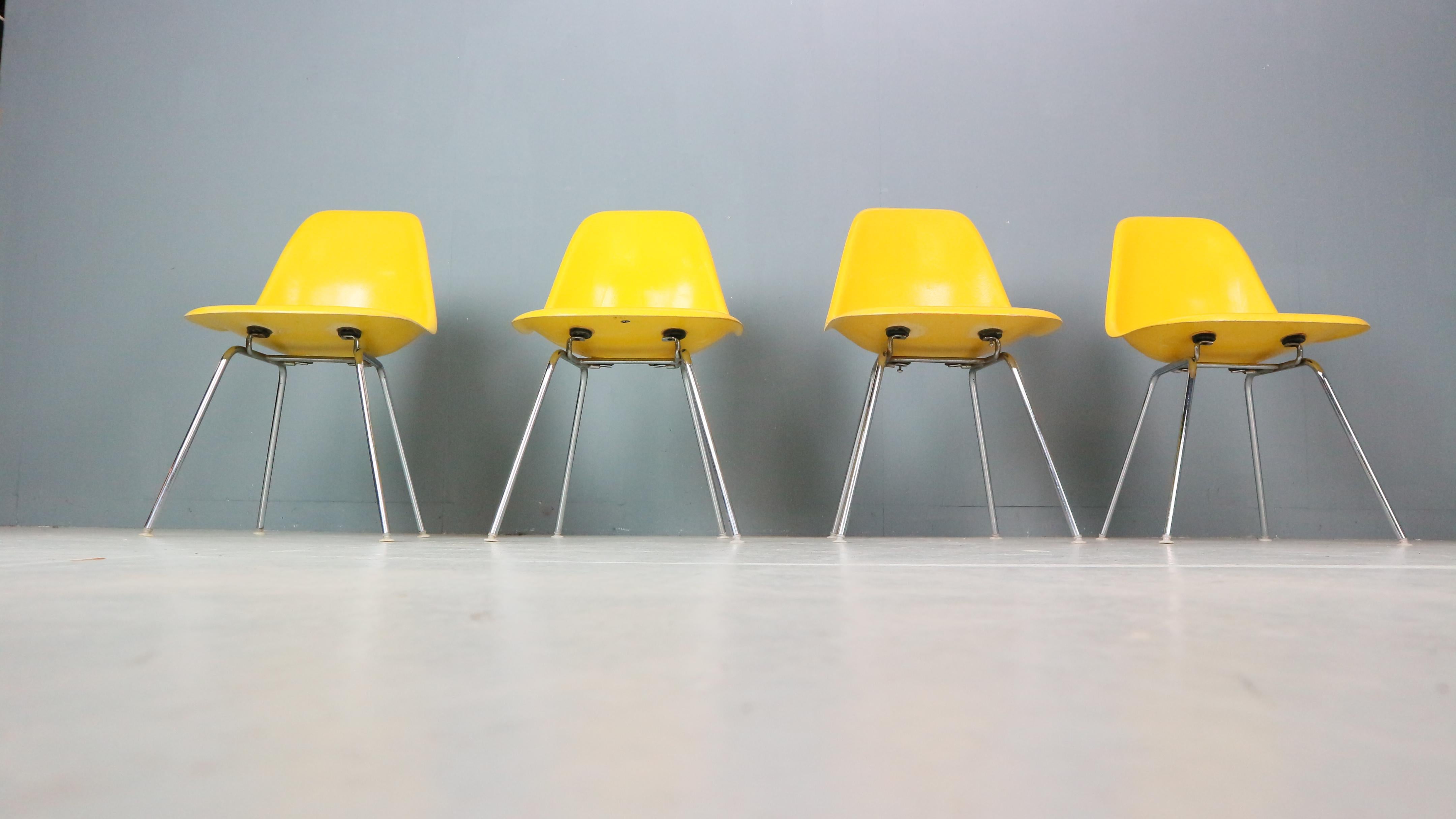 Virgin Islands Charles & Ray Eames Set of 4 Yellow 