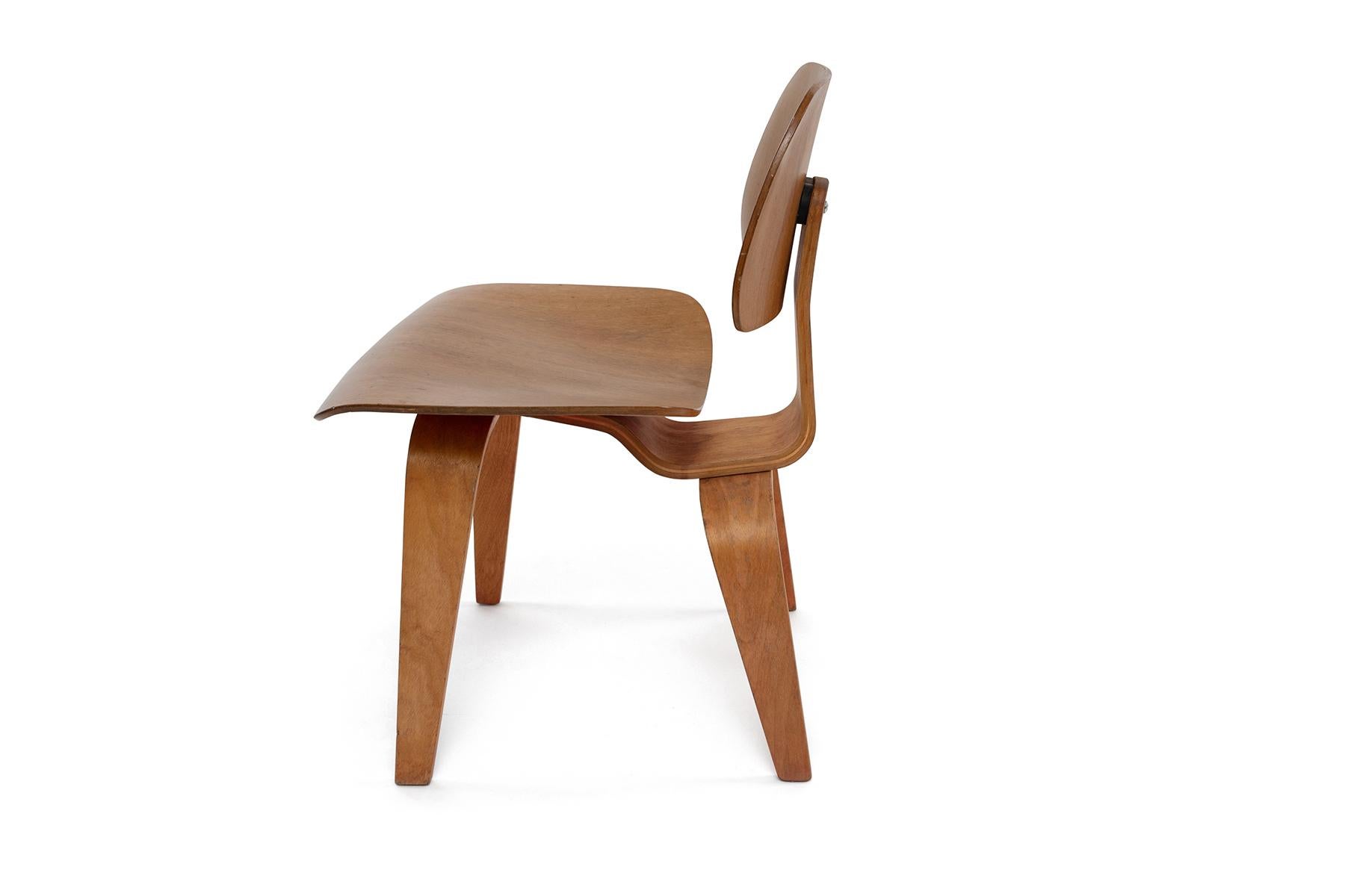Bentwood Charles & Ray Eames Rare Two-Tone DCW Chairs for Evans