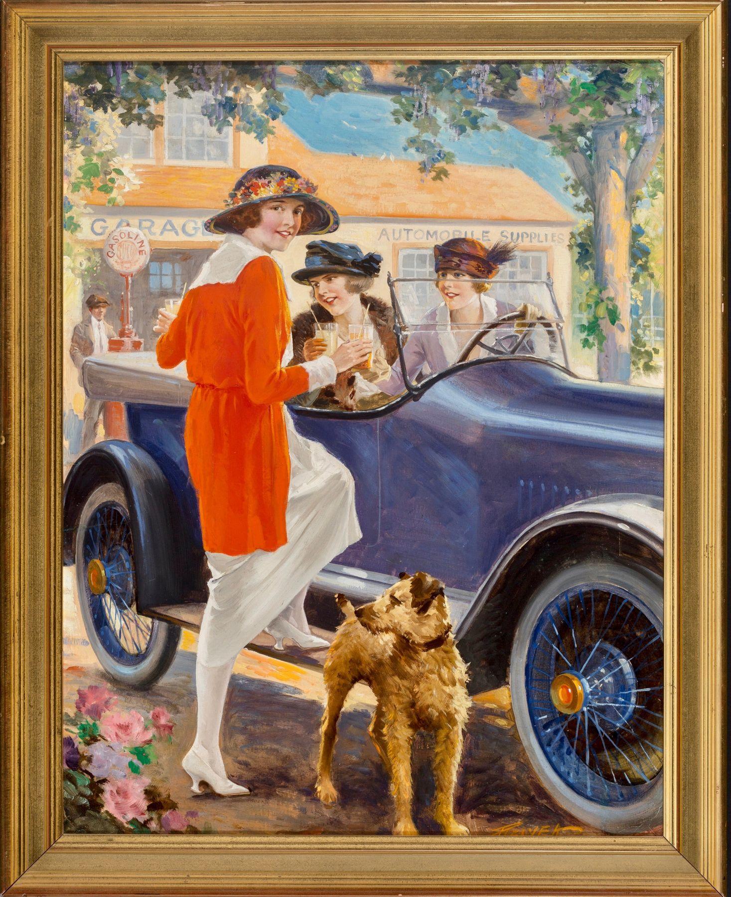 Pausa per rinfrescarsi - Painting di Charles Relyea