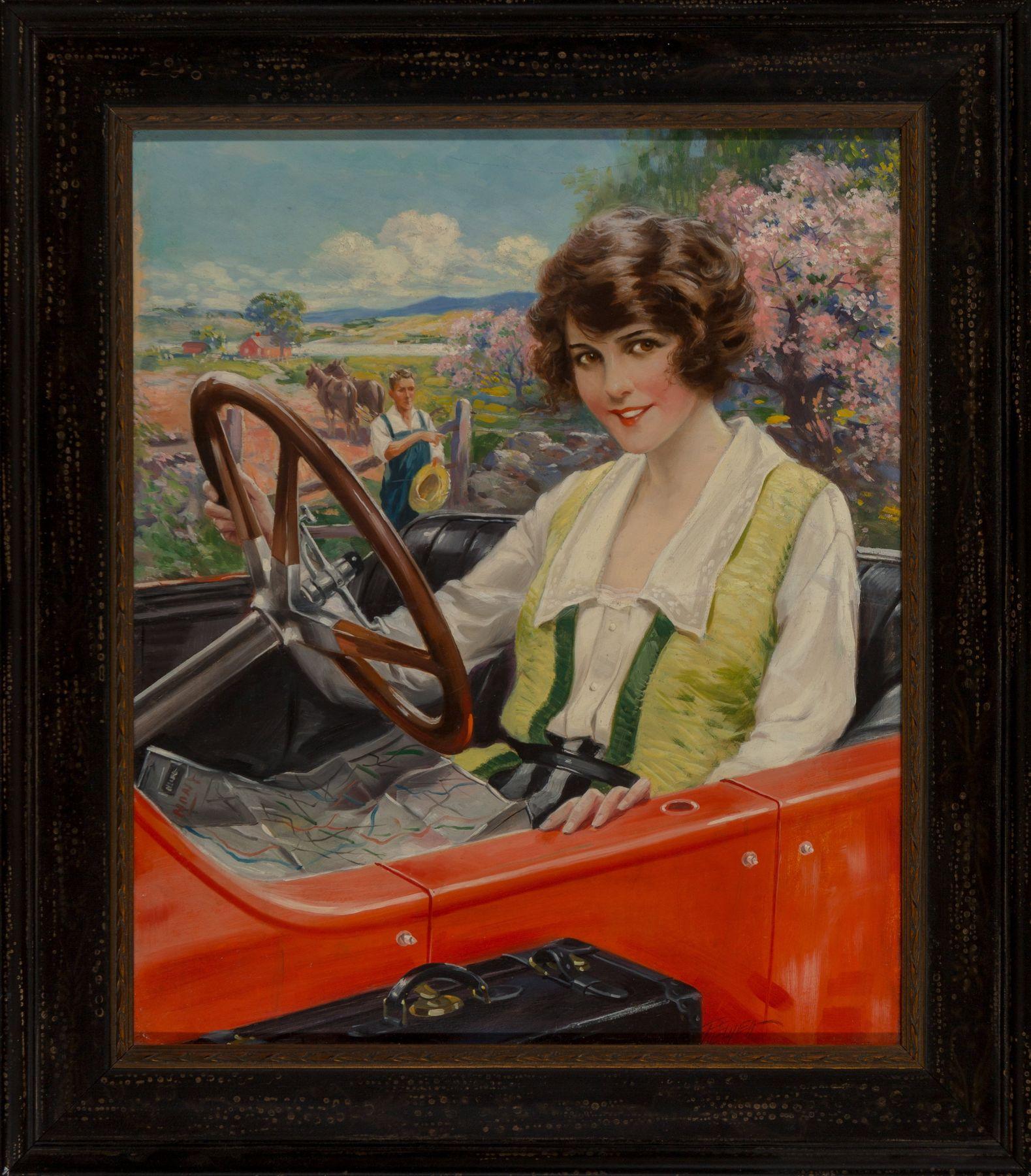 La chica del verano - Painting de Charles Relyea