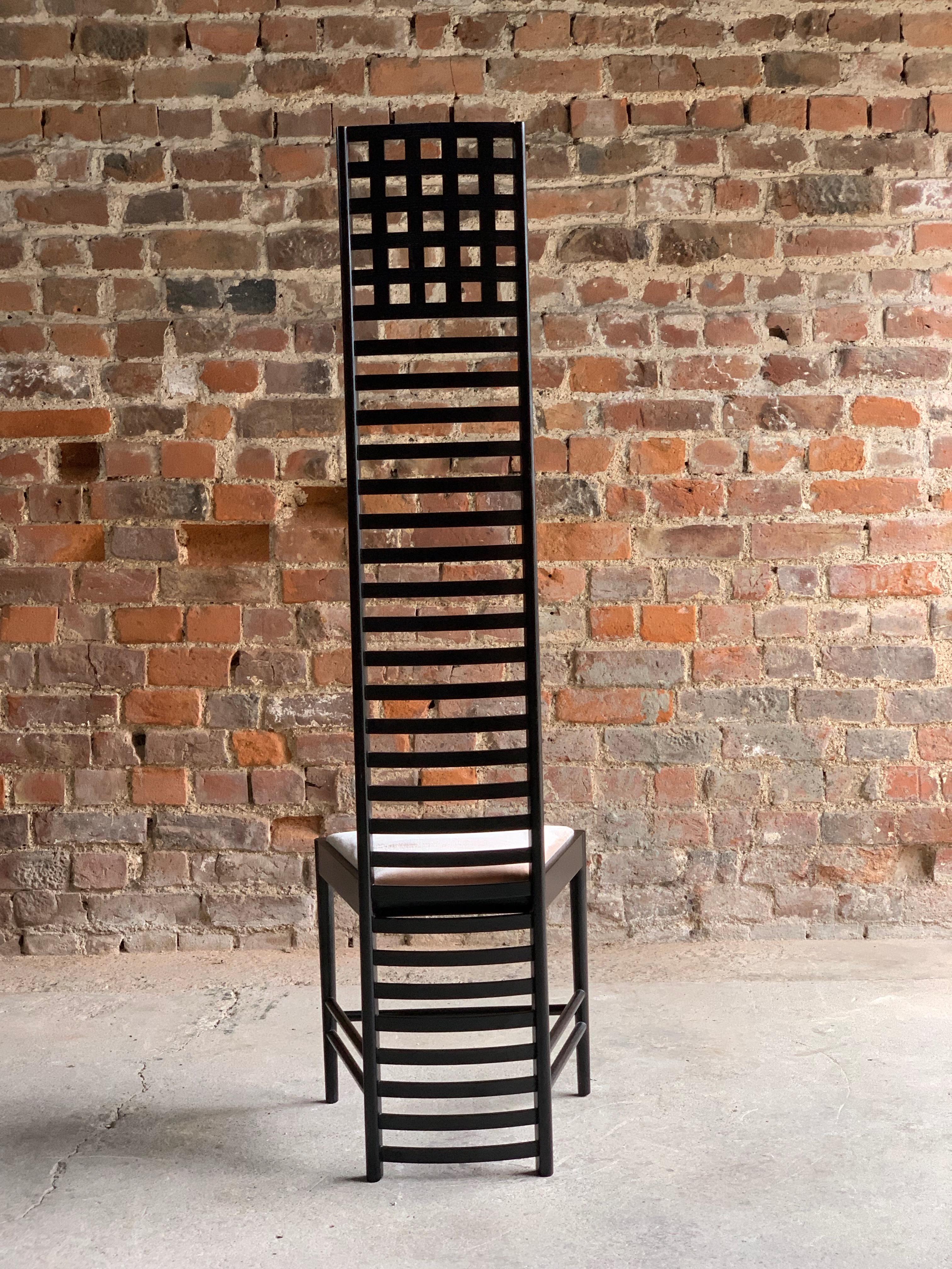 Late 20th Century Charles Renee Mackintosh Hill House 1 Chair by Cassina, 1995