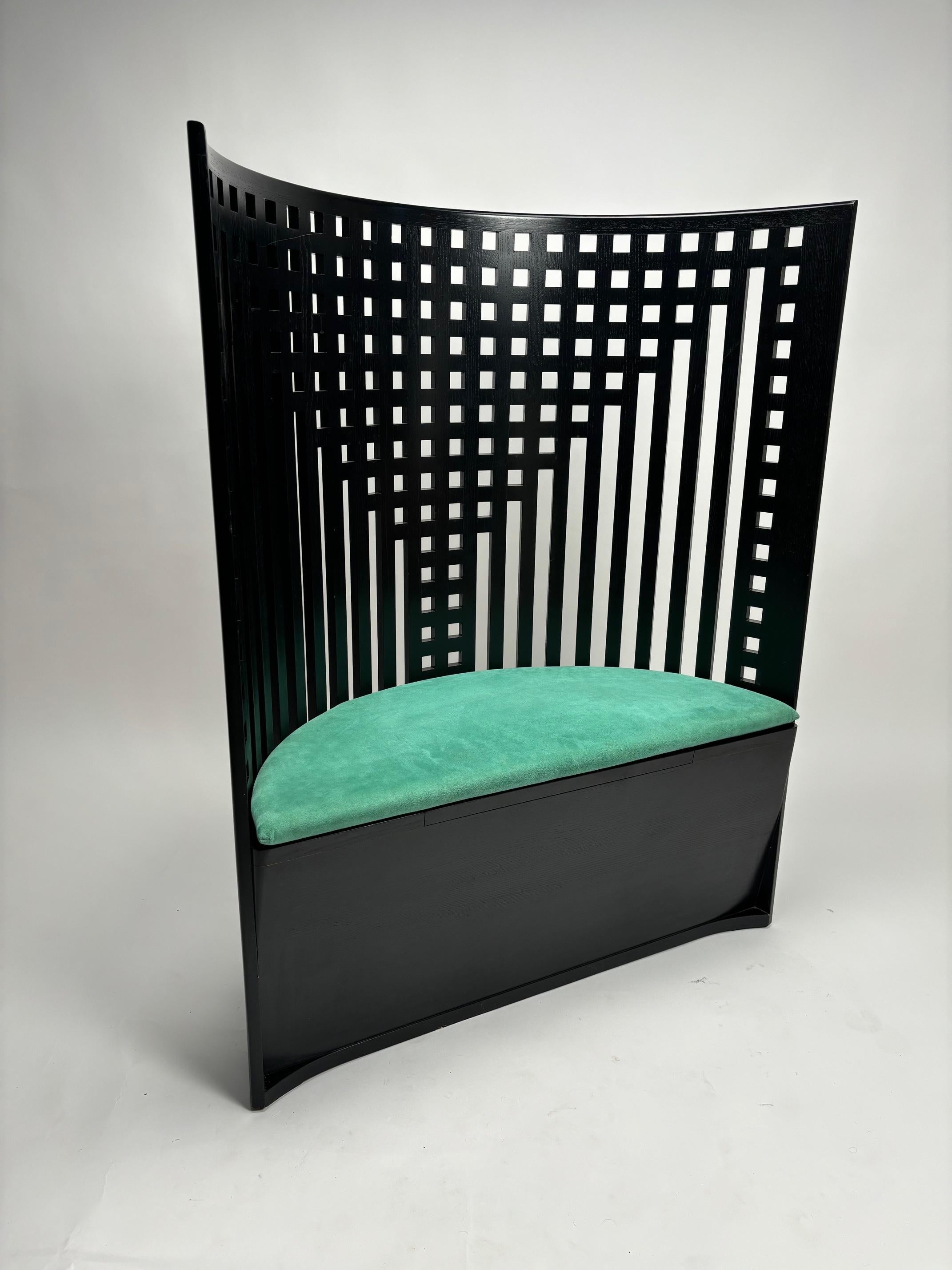 Charles Rennie Mackintosh 312 Trono de sauce Sillón original, Cassina (Firmado) Art Nouveau en venta