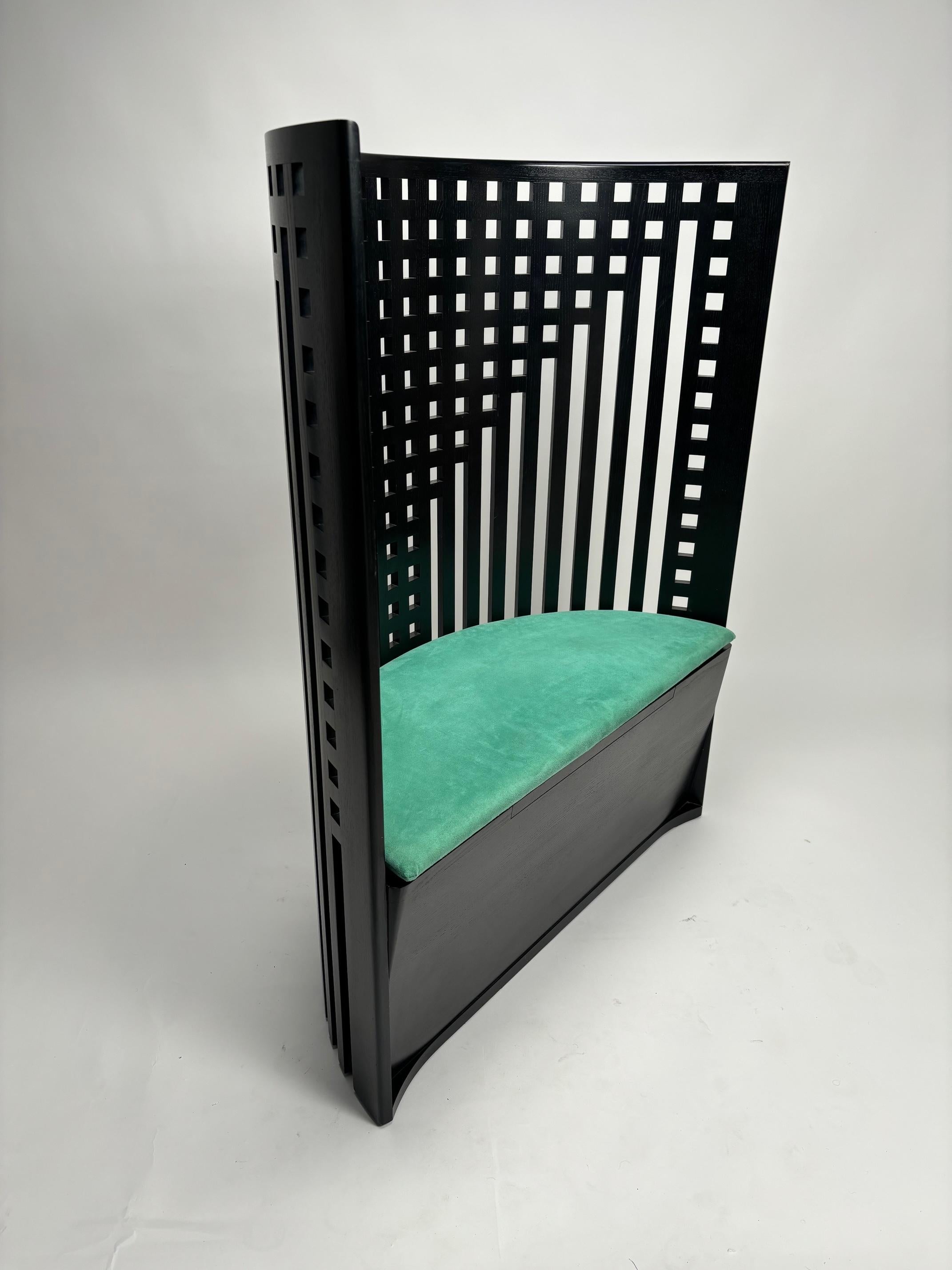 Charles Rennie Mackintosh 312 Trono de sauce Sillón original, Cassina (Firmado) en Bueno estado para la venta en Argelato, BO