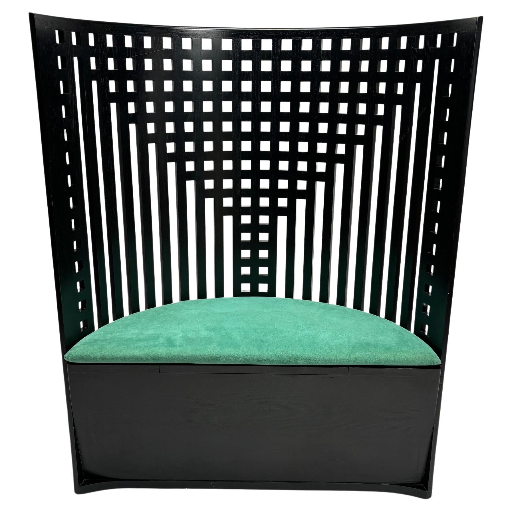 Charles Rennie Mackintosh 312 Trono de sauce Sillón original, Cassina (Firmado)