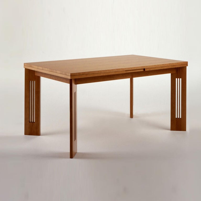 Ovaler Klapptisch Ds1 - 6 Schwarze Stühle Ds3 - Charles Rennie Mackintosh - Cassina - 1980 | €6,000