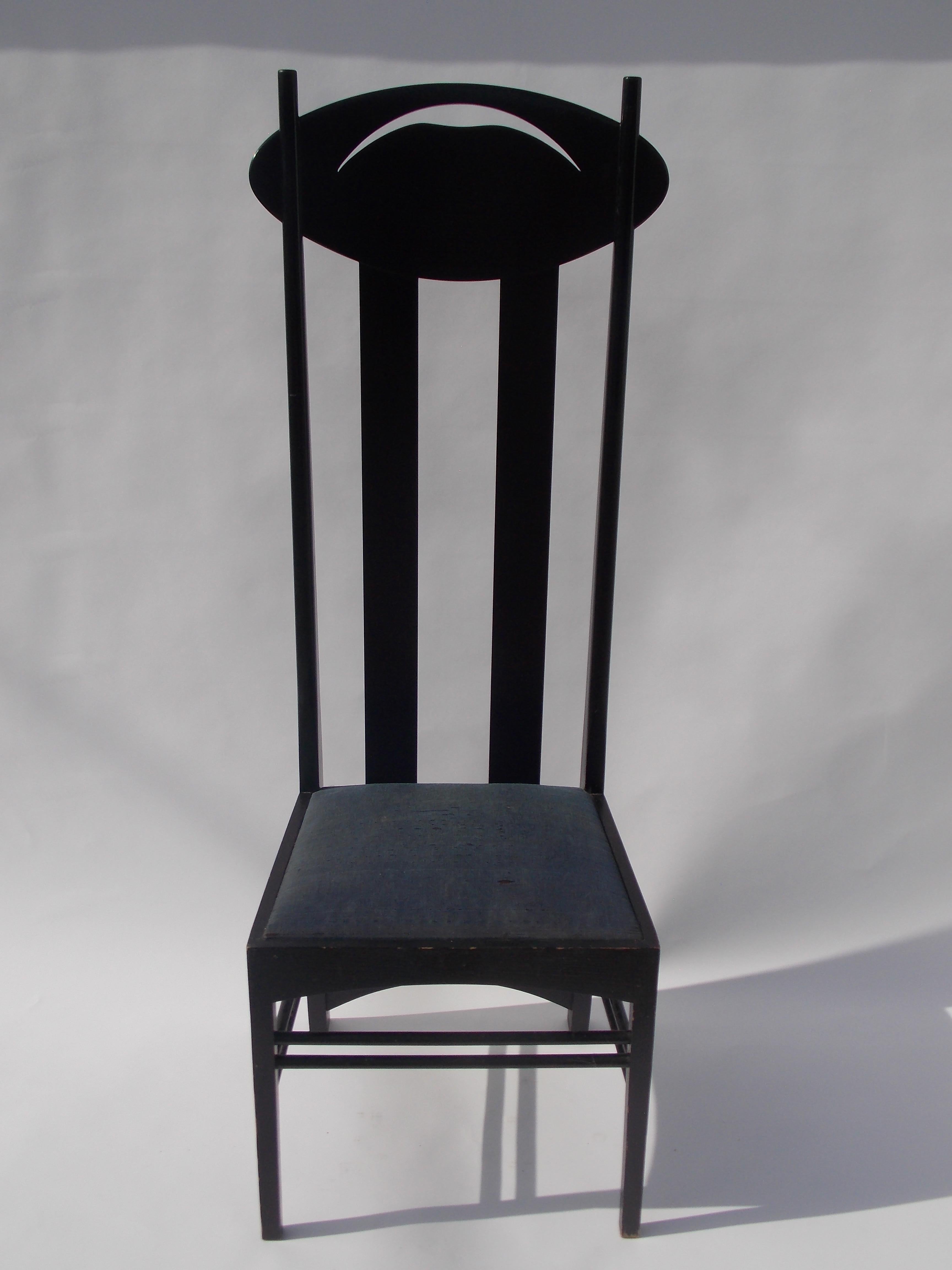 Italian Charles Rennie Mackintosh Argyle Chair for Cassina