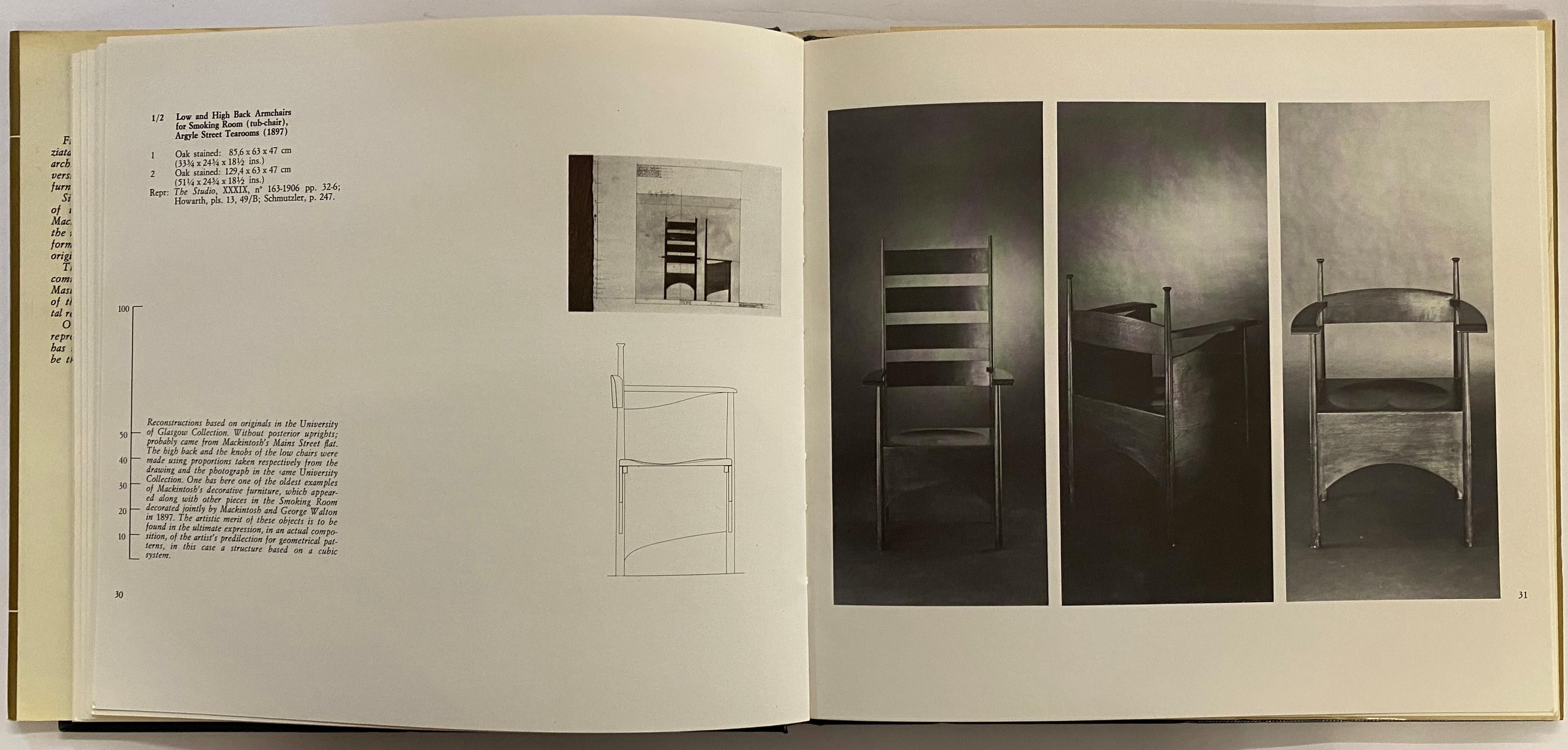 Charles Rennie Mackintosh en tant que concepteur de chaises par Filippo Alison (livre) en vente 2