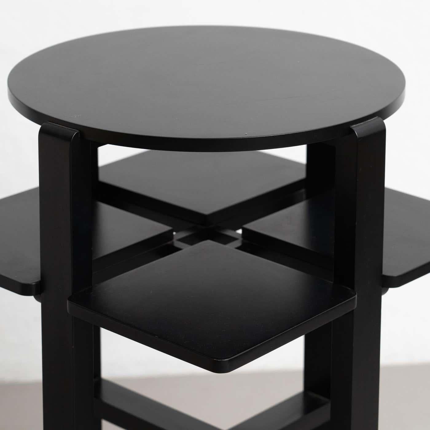 Table d'appoint Domino laquée noire de Charles Rennie Mackintosh, vers 1970 en vente 4
