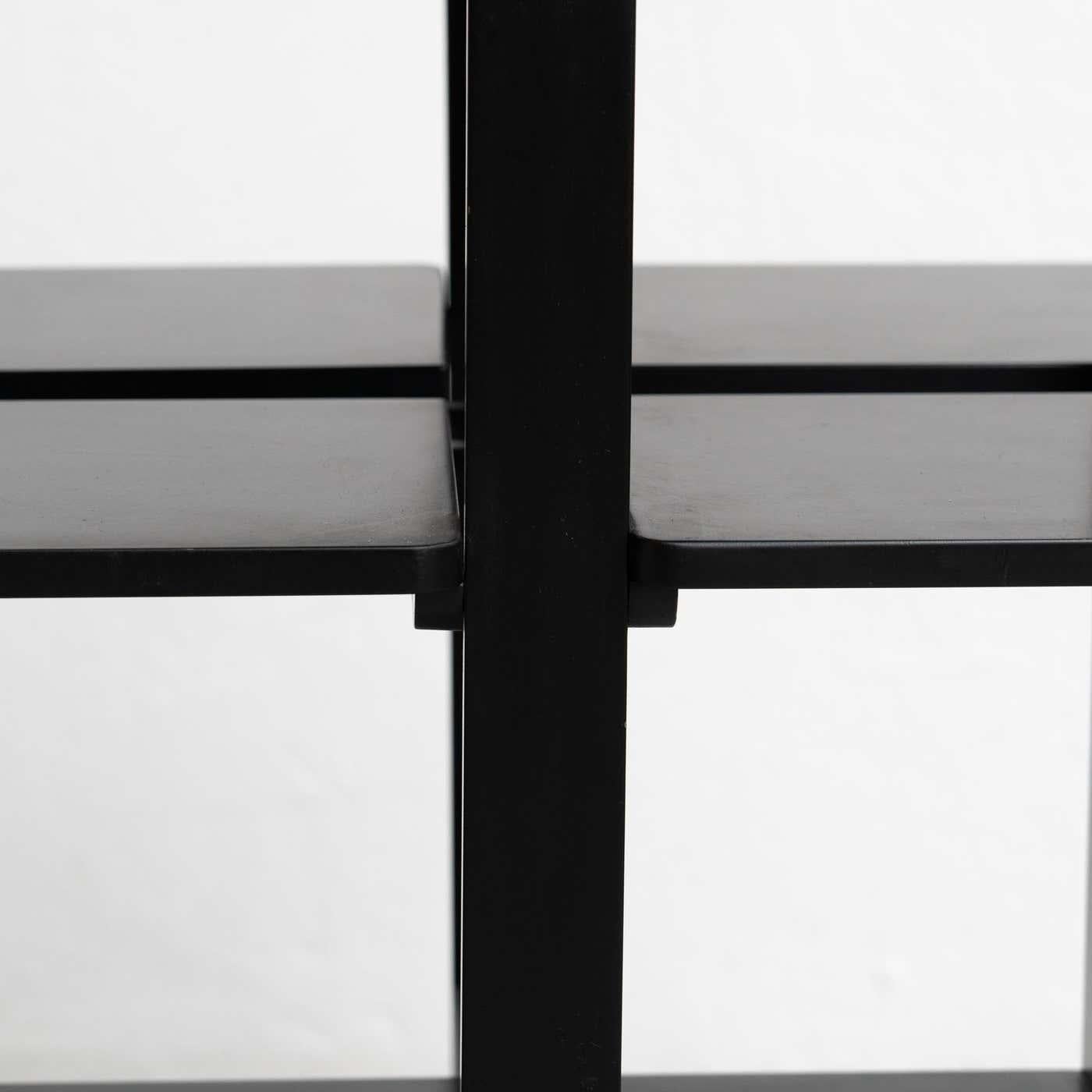 Table d'appoint Domino laquée noire de Charles Rennie Mackintosh, vers 1970 Bon état - En vente à Barcelona, Barcelona