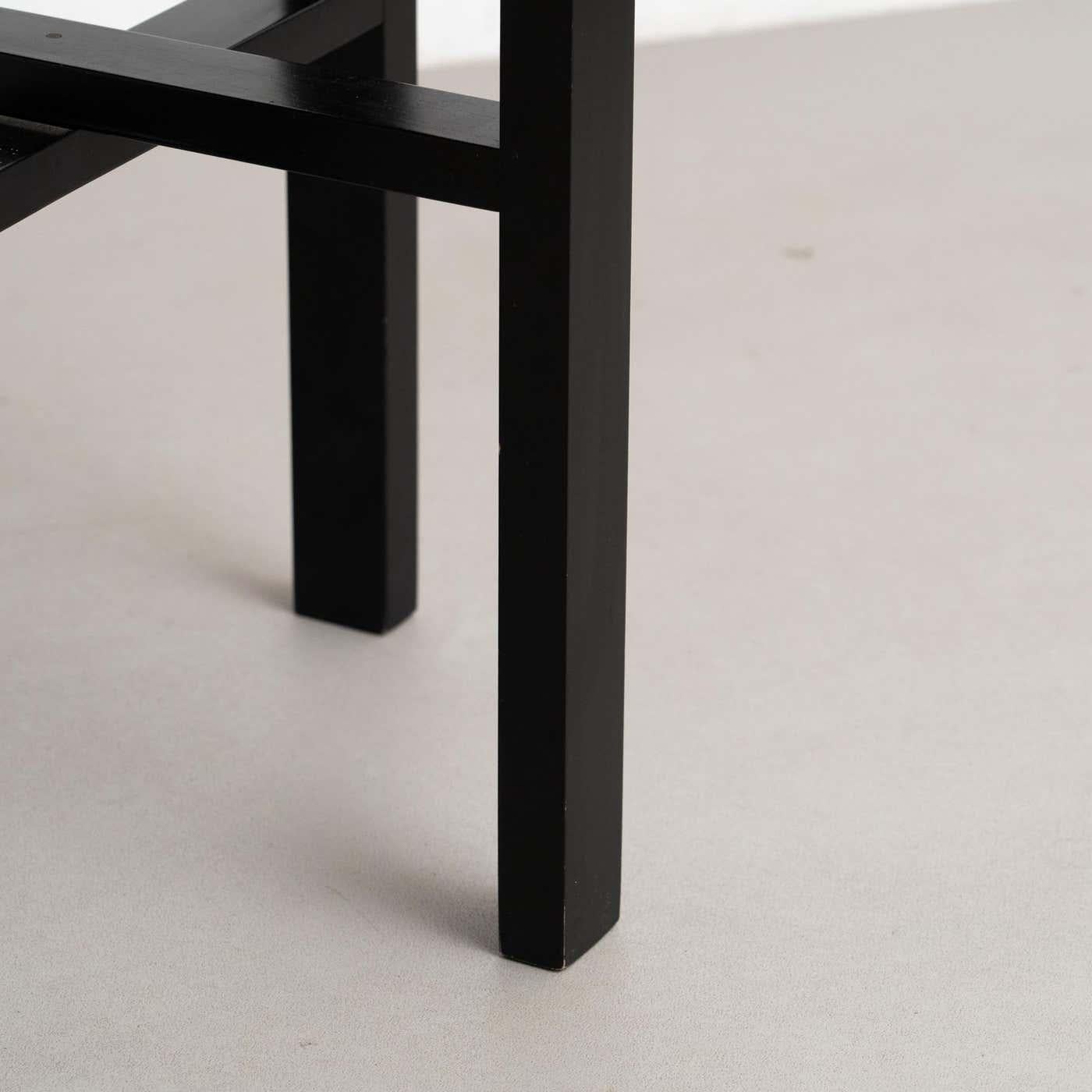 Bois Table d'appoint Domino laquée noire de Charles Rennie Mackintosh, vers 1970 en vente