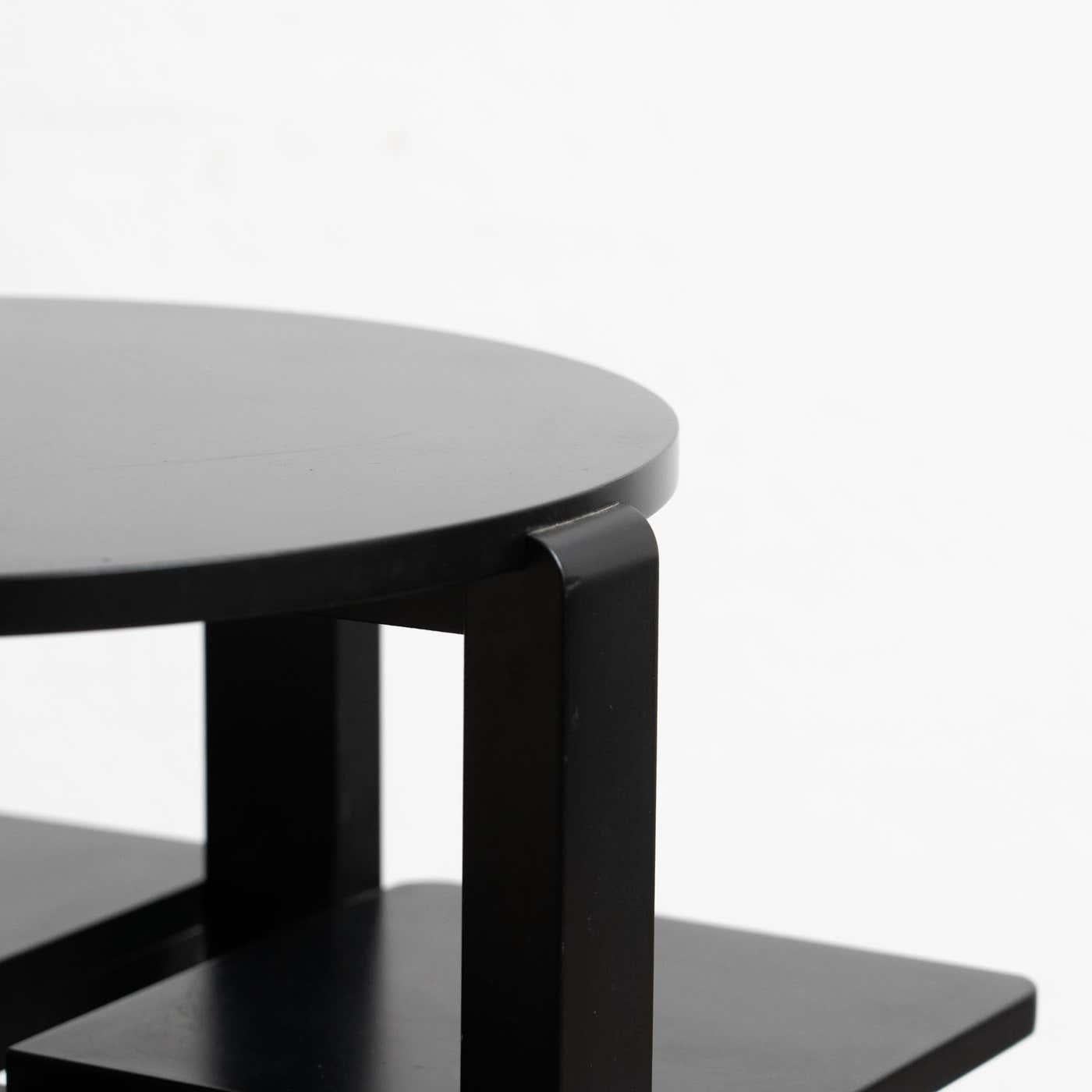 Table d'appoint Domino laquée noire de Charles Rennie Mackintosh, vers 1970 en vente 1
