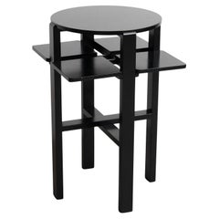 Table d'appoint Domino laquée noire de Charles Rennie Mackintosh, vers 1970
