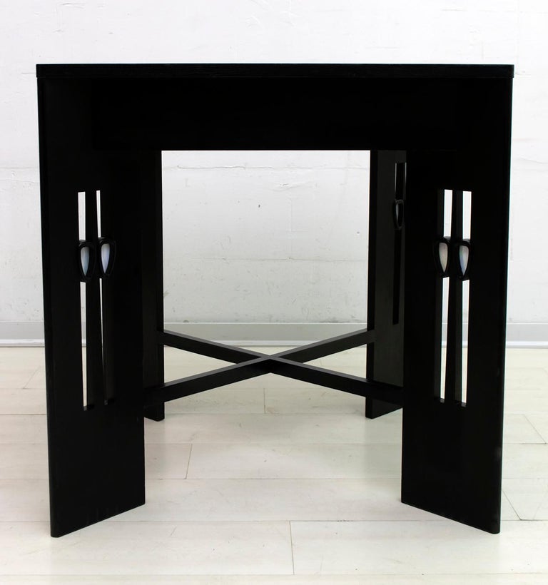 Table Charles Rennie Mackintosh - Style Noir - 100x100 Cm - Occasion