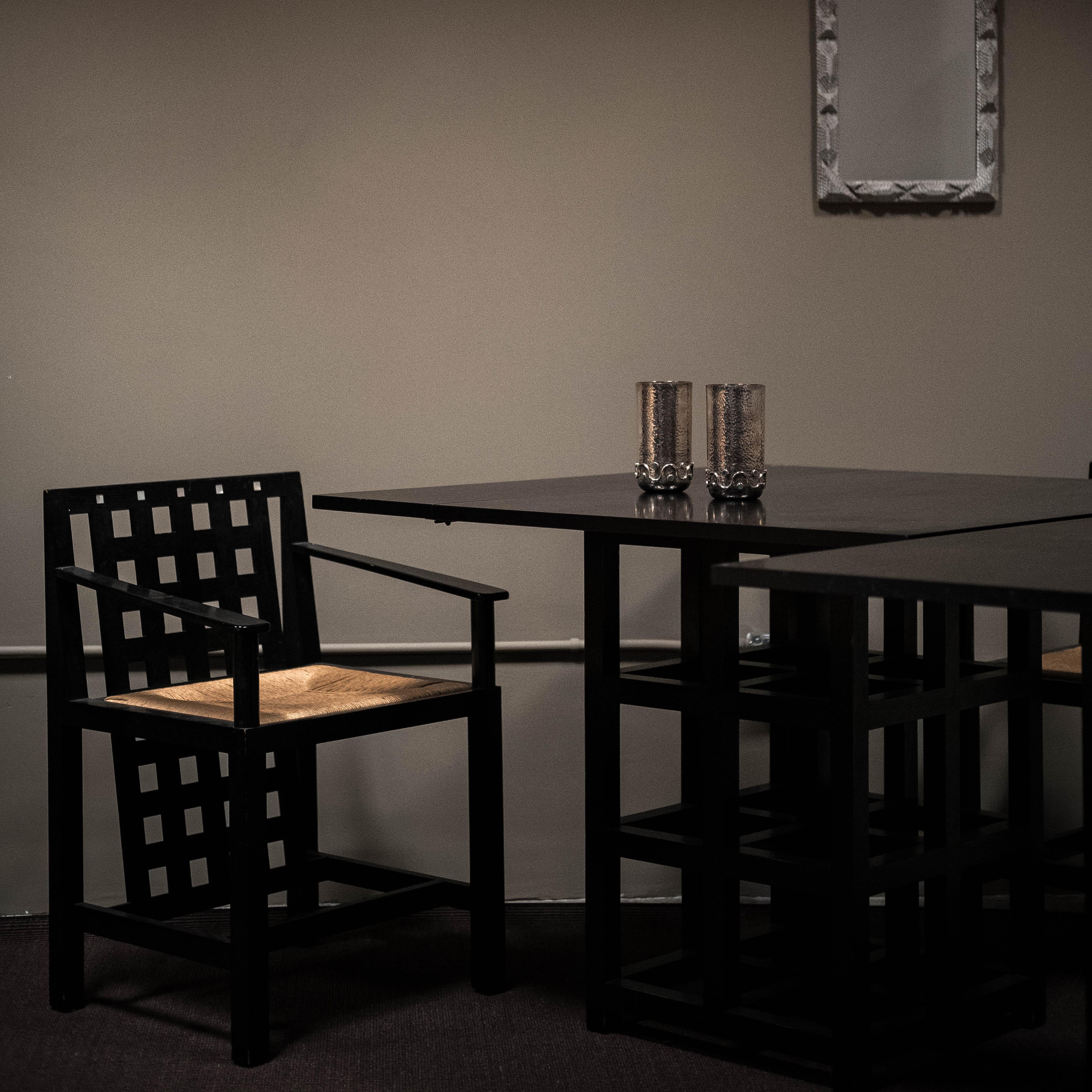 Esszimmer-Set von 6, Charles Rennie Mackintosh für Cassina im Angebot 1
