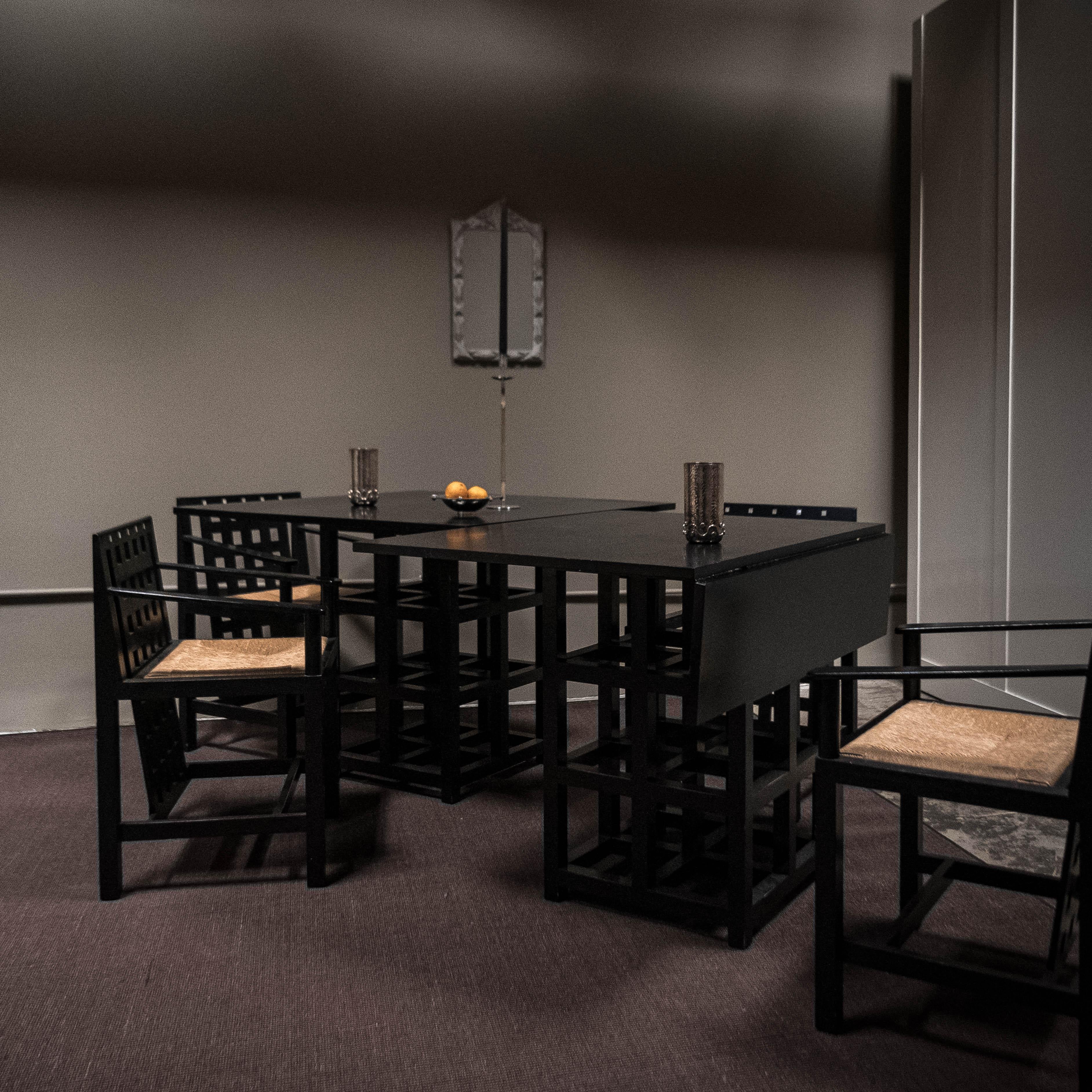 Esszimmer-Set von 6, Charles Rennie Mackintosh für Cassina im Angebot 2