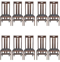 Cassina Charles Rennie Mackintosh Art Deco Ingram Dining Chair, 1900 / 1981