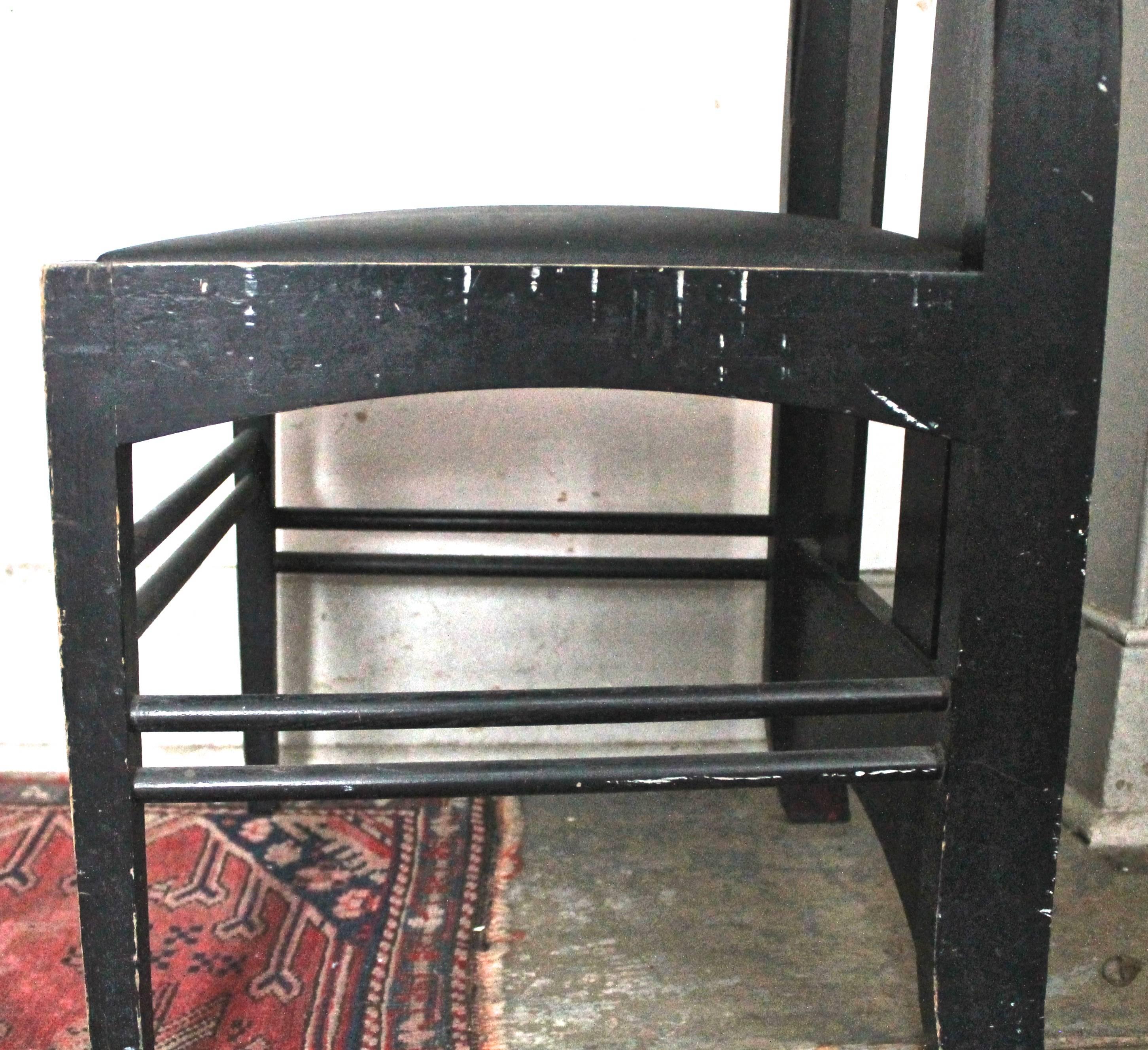 Scottish Charles Rennie Mackintosh High-Backed Chair