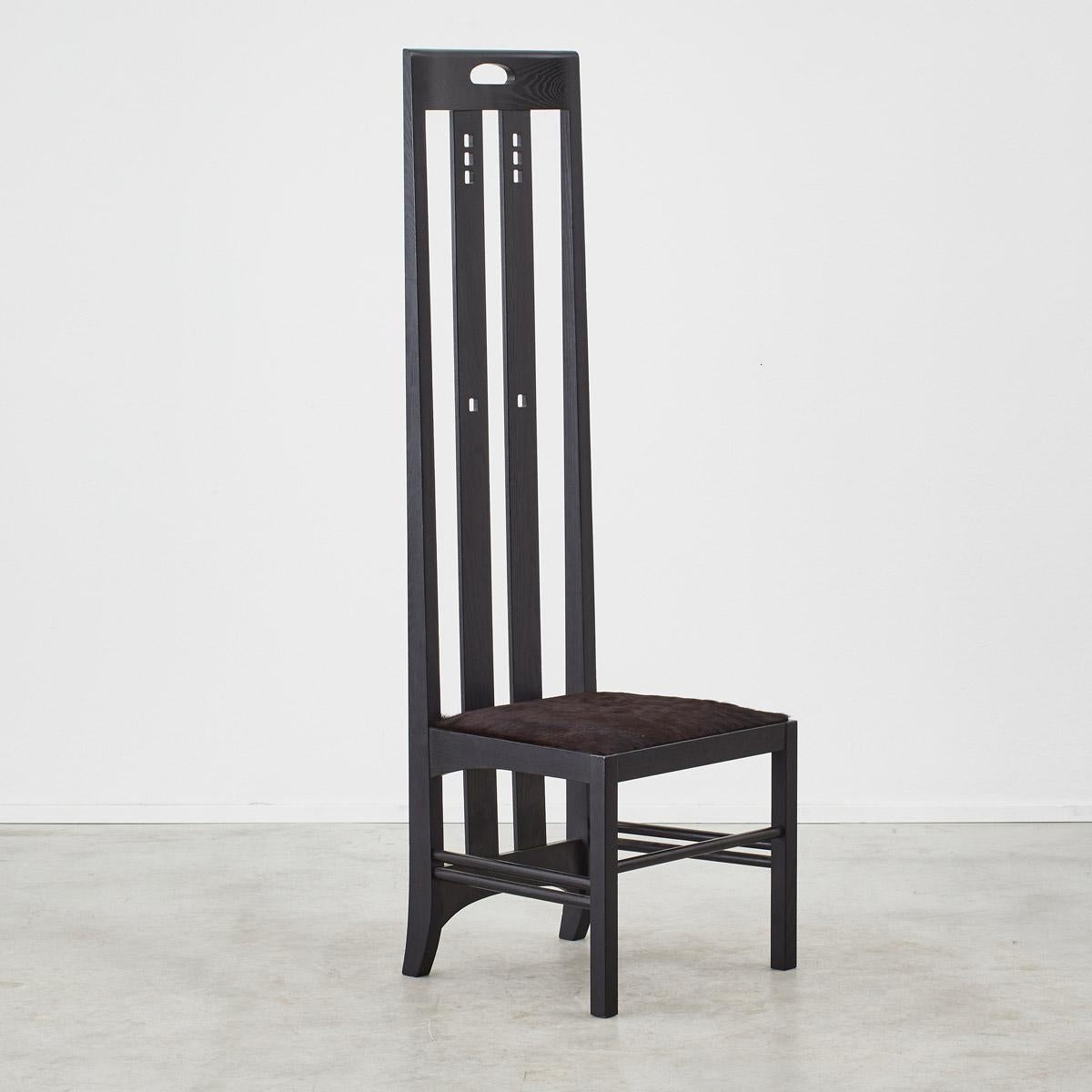 Italian Charles Rennie Mackintosh Ingram chairs for Cassina, Italy 1980s