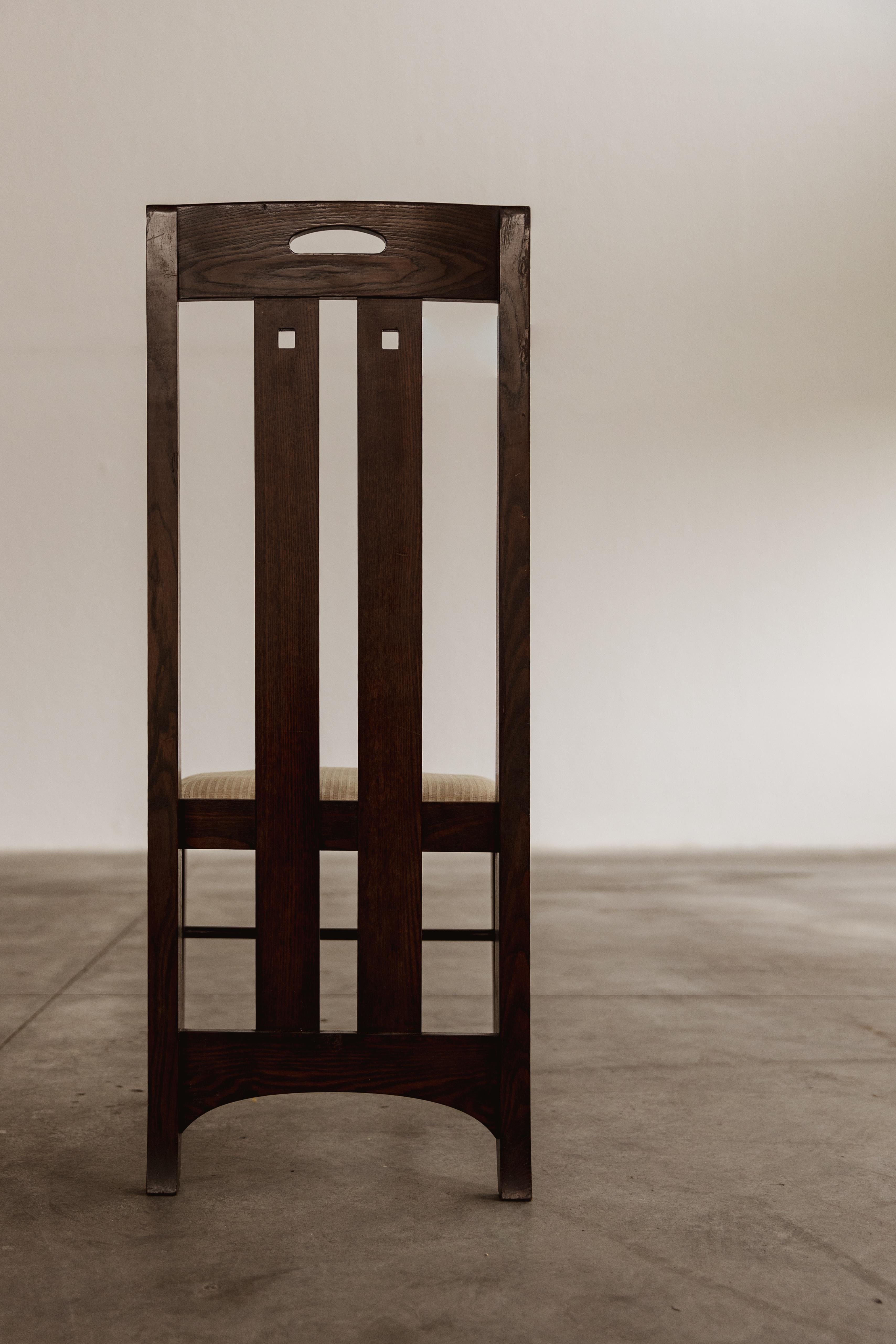 Chaises de salle à manger Ingram de Charles Rennie Mackintosh pour Cassina, 1981, lot de 6 en vente 8