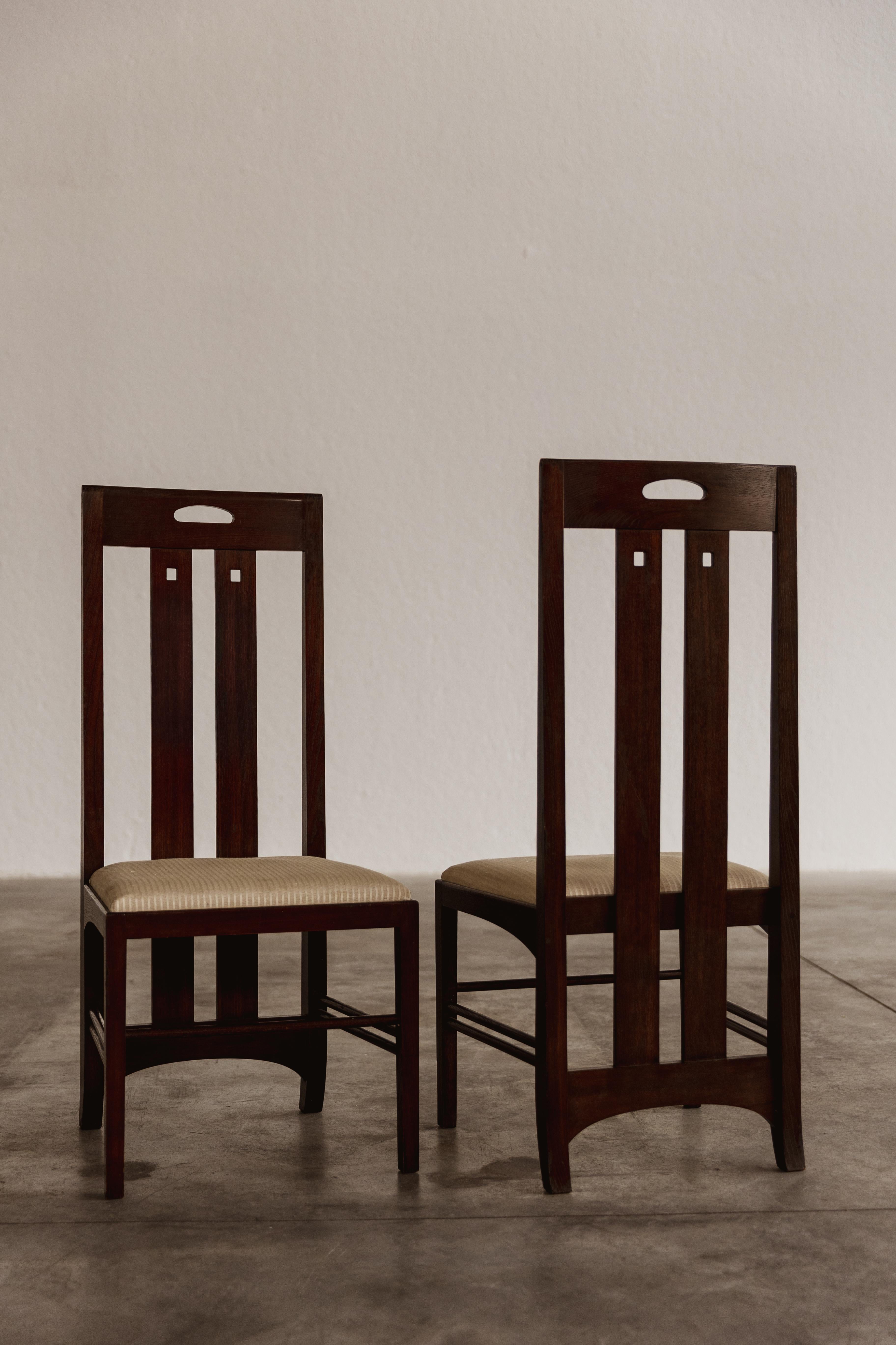 Chaises de salle à manger Ingram de Charles Rennie Mackintosh pour Cassina, 1981, lot de 6 en vente 9
