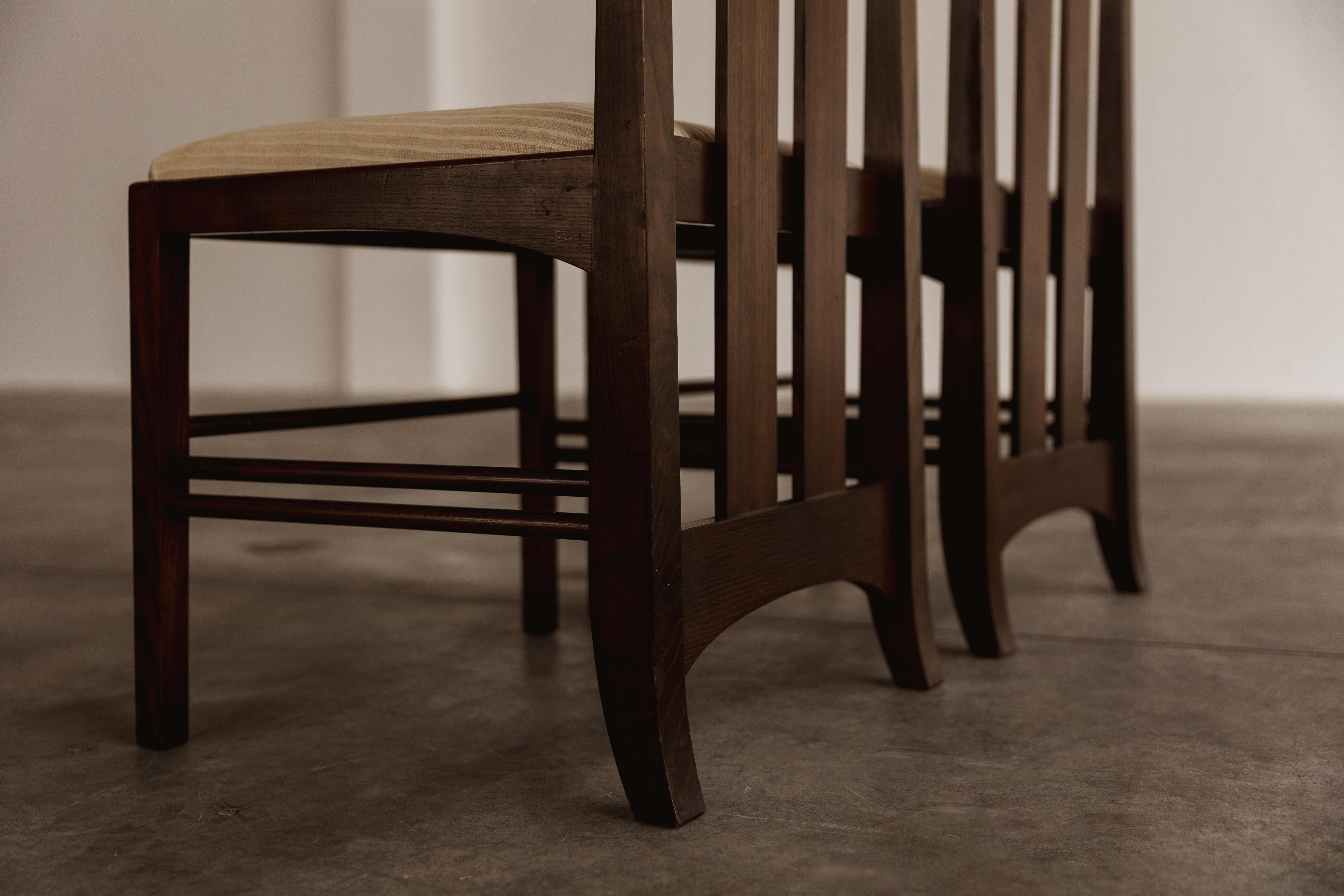 Late 20th Century Charles Rennie Mackintosh “Ingram” Dining Chairs for Cassina, 1981, Set of 6 For Sale