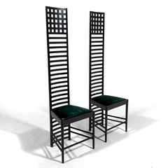 Charles Rennie Mackintosh Pair of Hill House Chairs by Cassina