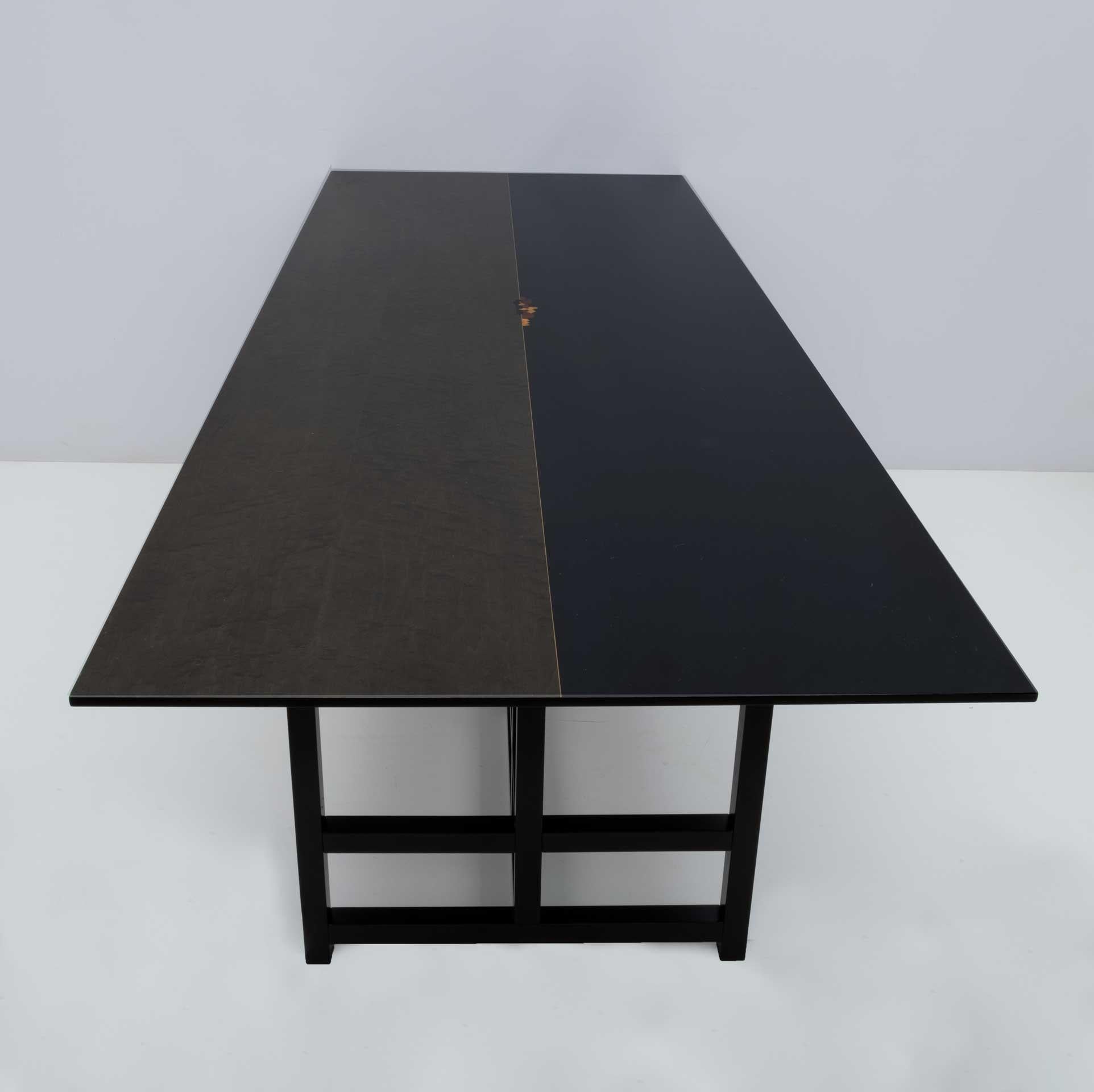Beech Charles Rennie Mackintosh Style Modern Arts & Crafts Lacquer Dining Table