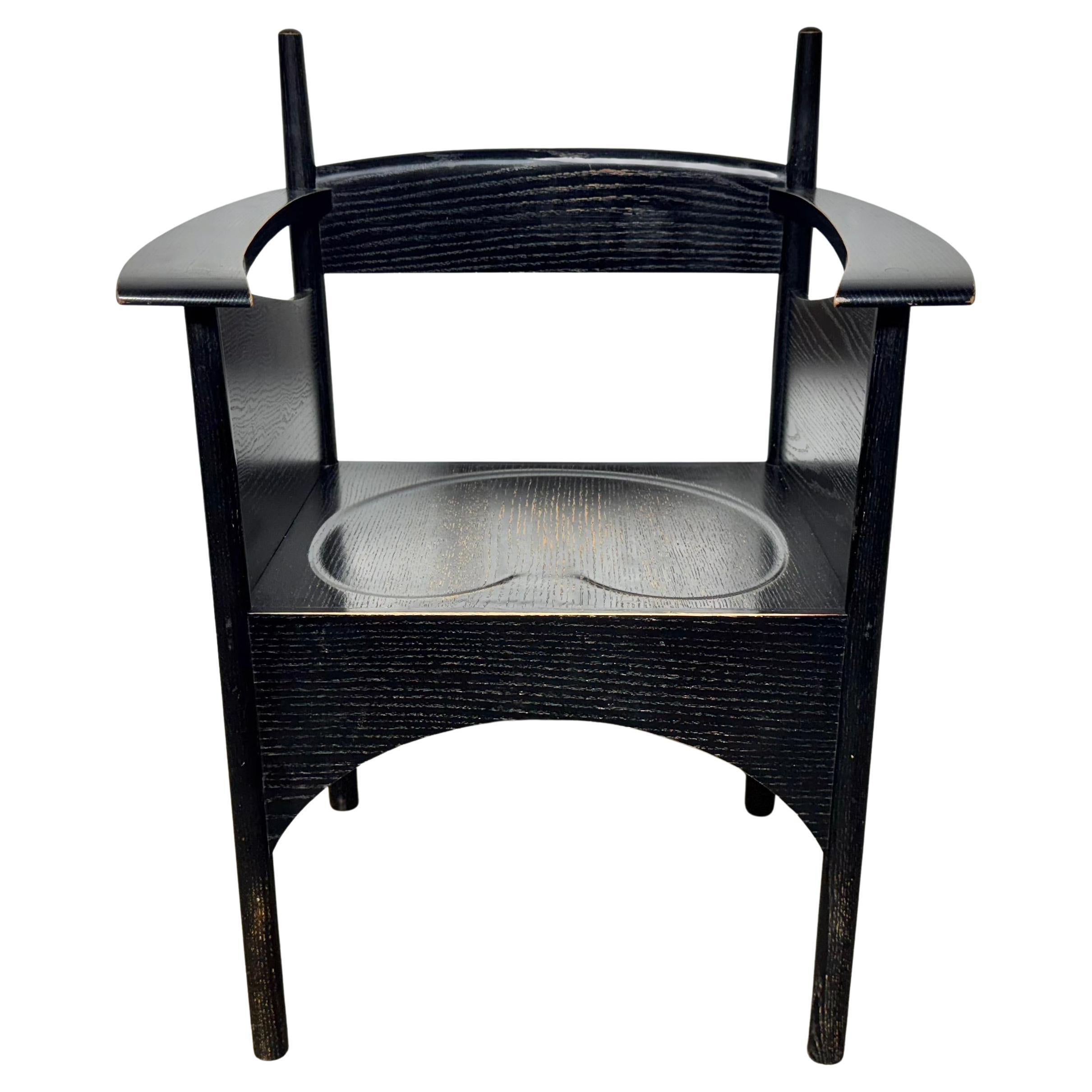 Fauteuil en chêne teinté de style Charles Rennie Mackintosh, salon de thé de la rue Argyle en vente