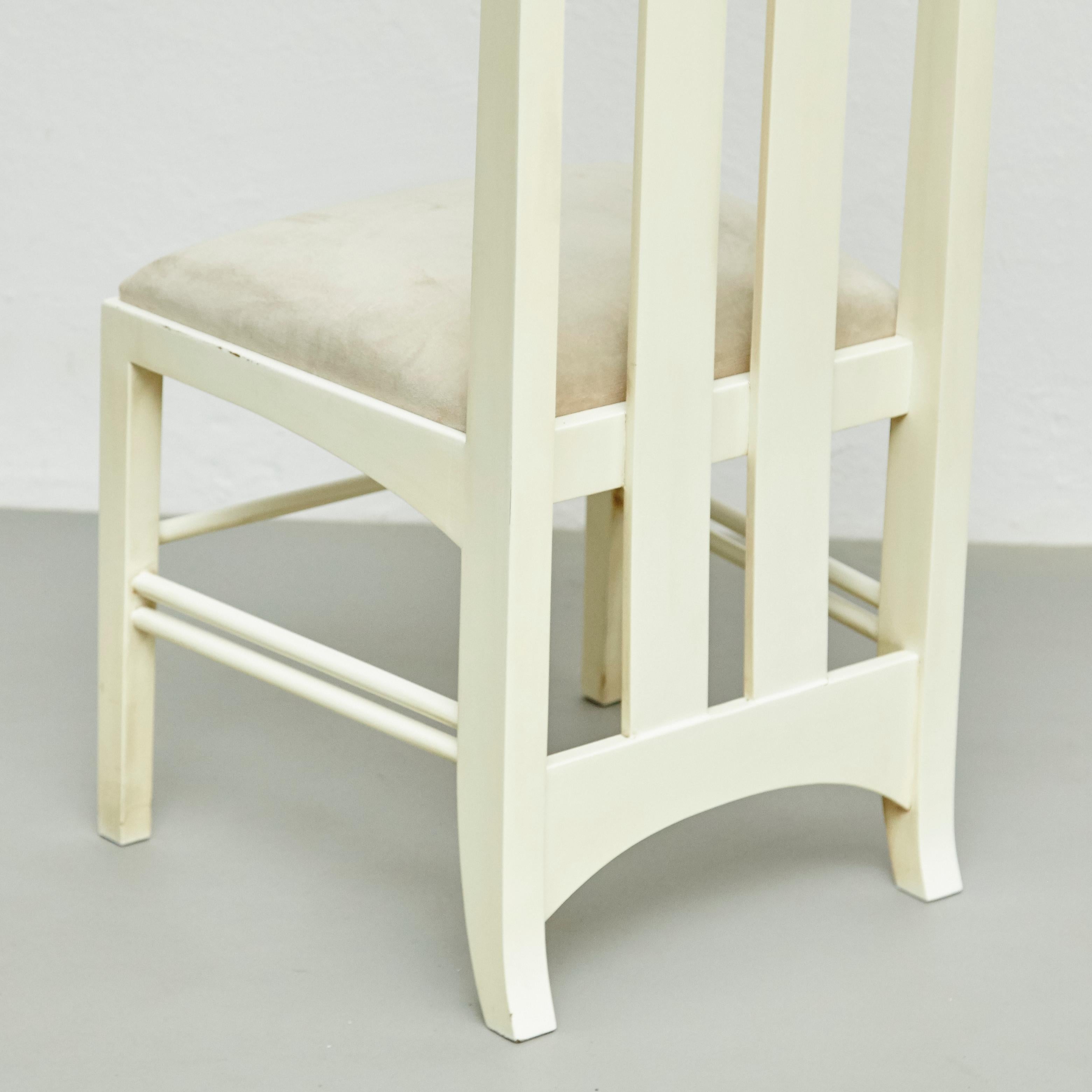 Charles Rennie Mackintosh Weiß lackierter Stuhl, um 1970 8