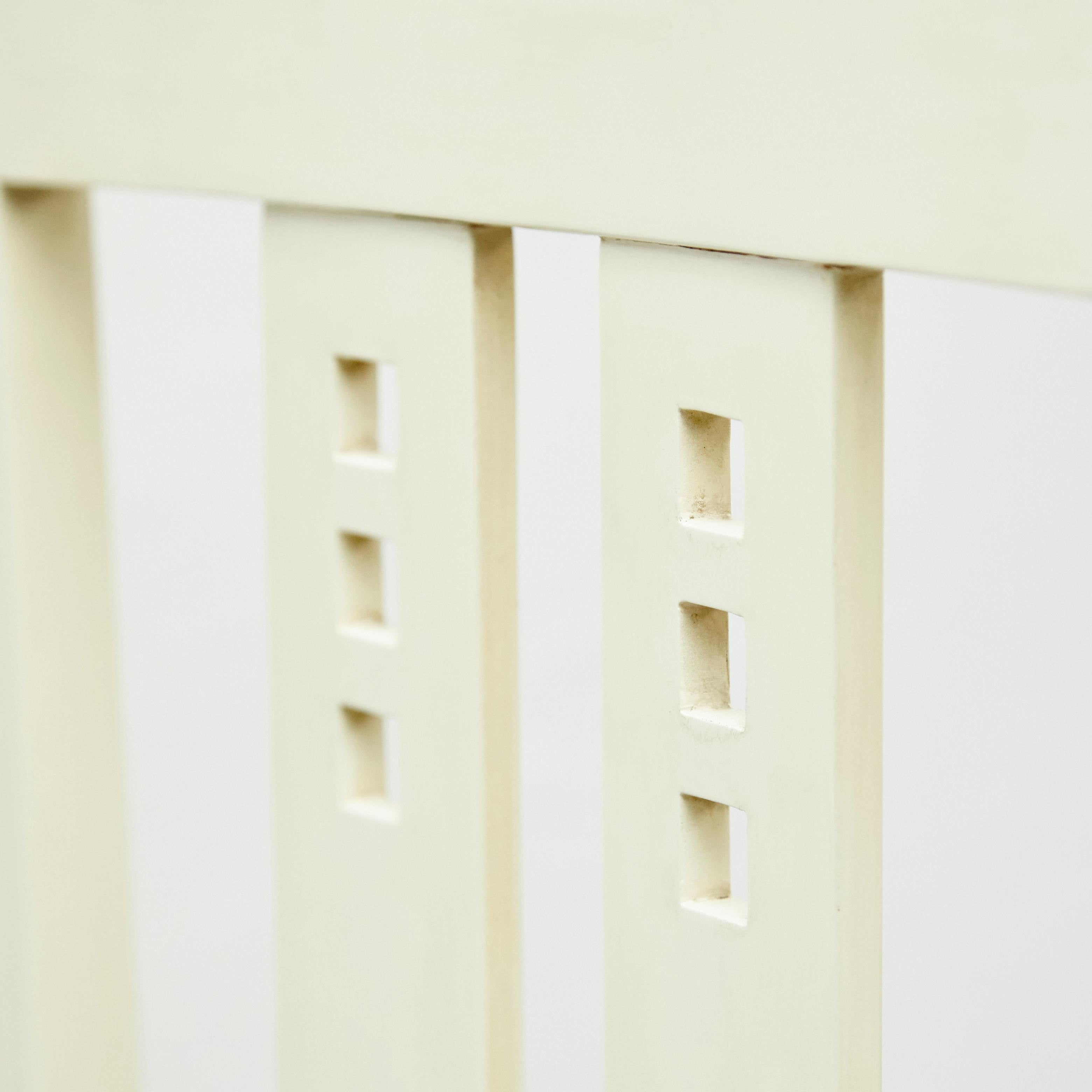 Charles Rennie Mackintosh Weiß lackierter Stuhl, um 1970 12