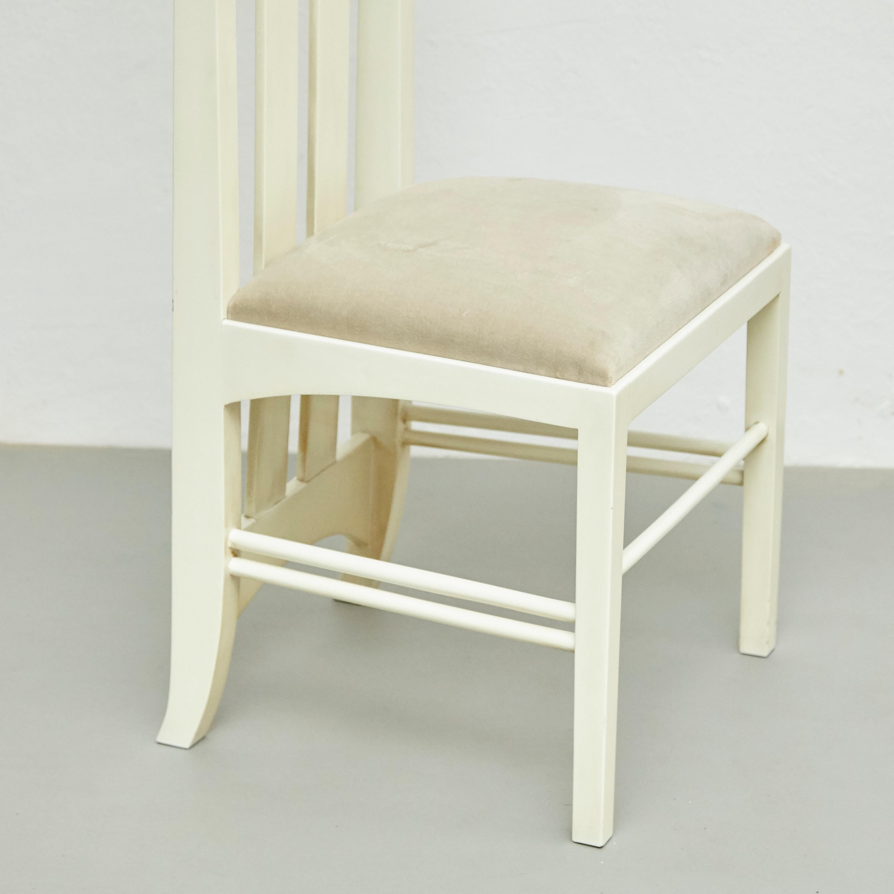 Charles Rennie Mackintosh Weiß lackierter Stuhl, um 1970 2