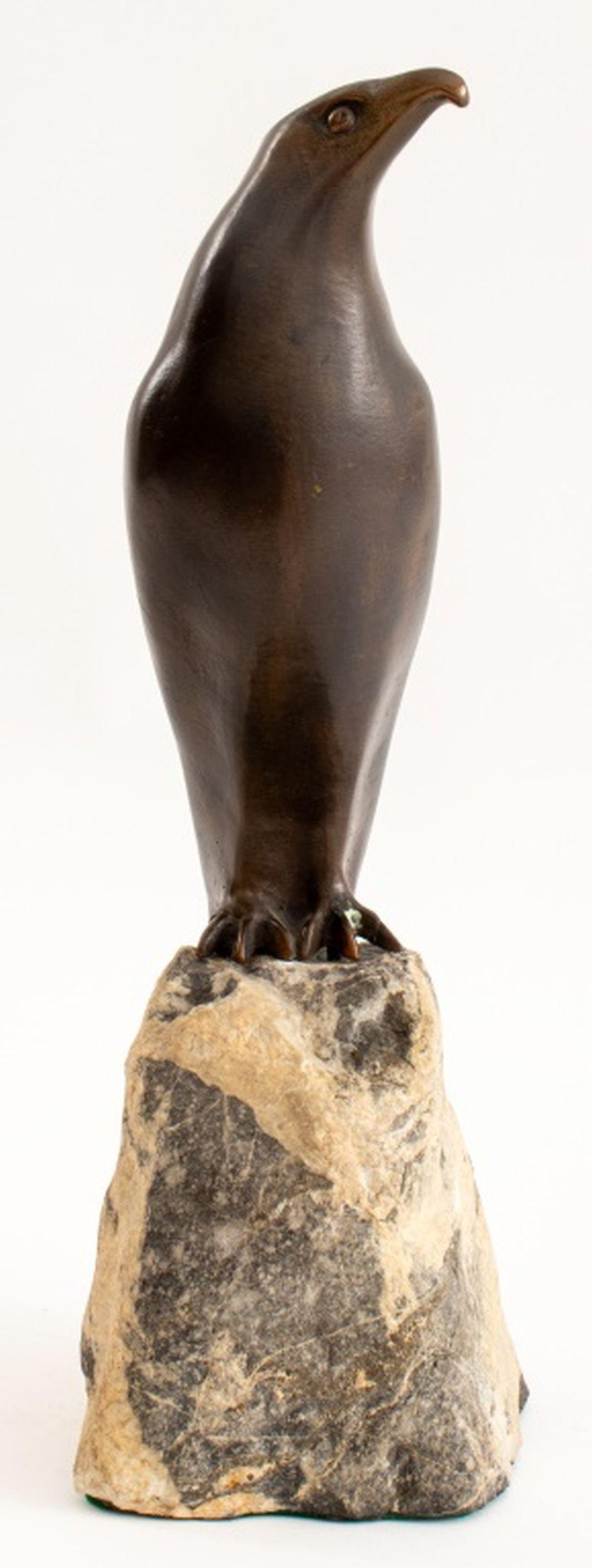Charles Reussner Animalier Falcon Bronze Sculpture 3