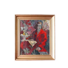 Portrait coloré d'une femme post-impressionniste française