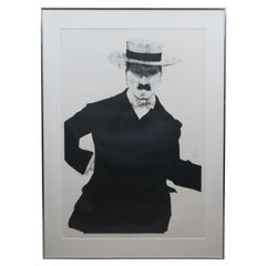 Charles Roth 1974 Black & White 1921 Man in Suit Bowtie Aquatint Etching 40"
