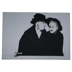 Charles Roth 1975 Subtle Situation #2 Black & White Aquatint Etching 40"