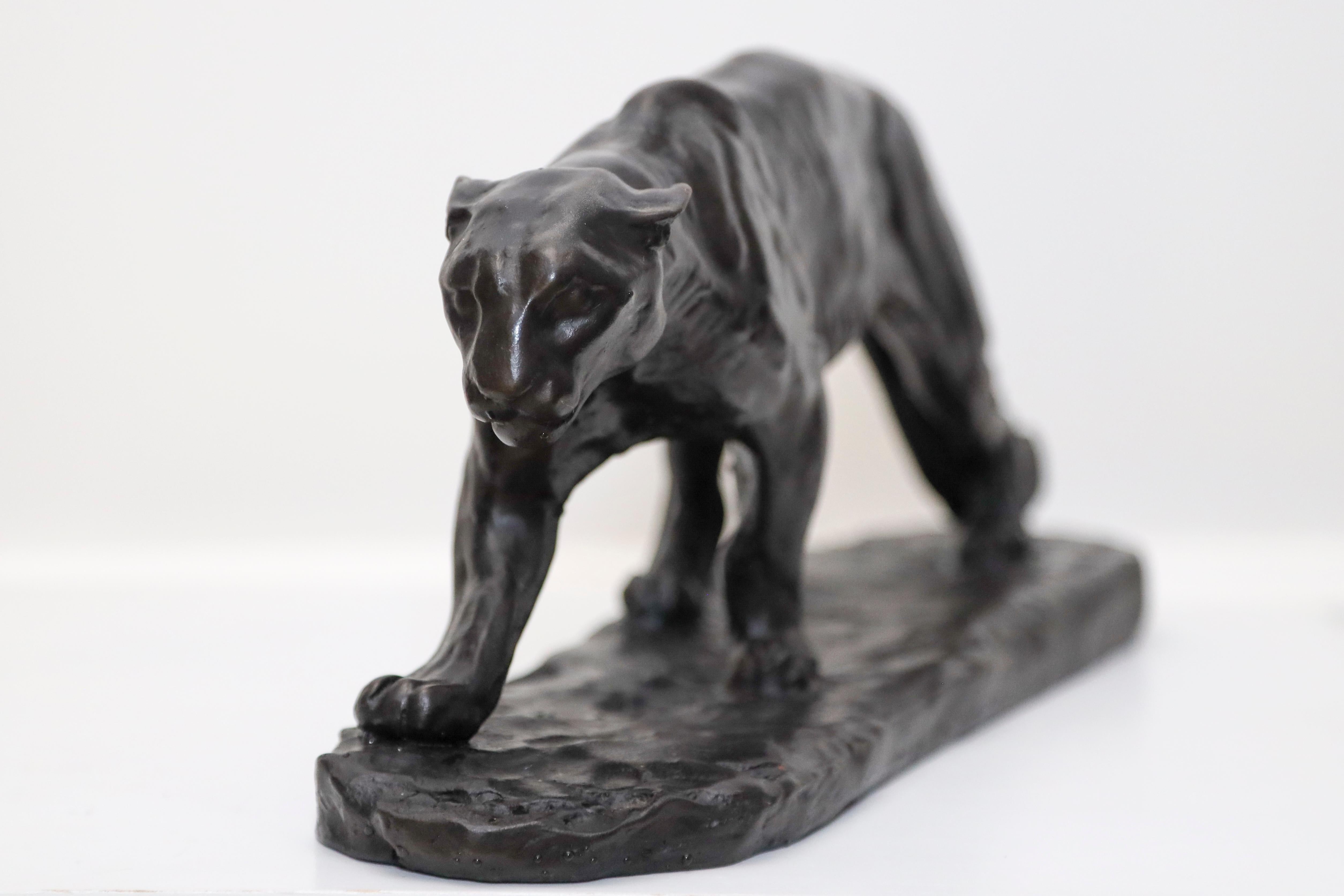 Charles Rumsey Puma is one of most recognized of small sculptures by the artist. The estate of artist Charles Rumsey has been represented by Lynda Anderson Galleries for over 30 years. 

Puma is  Signed on base and dated 1912

From an edition of 25