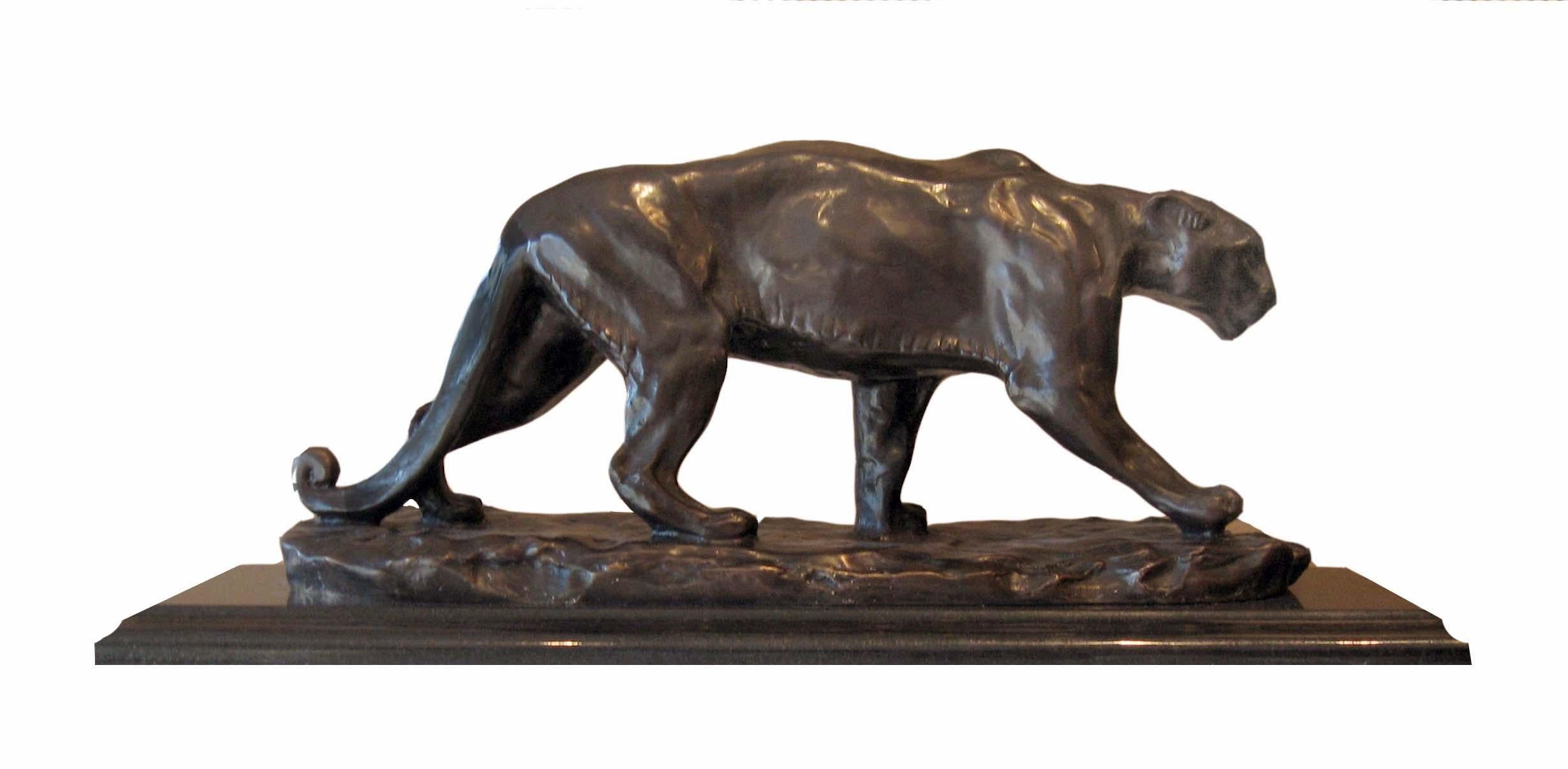 Charles Rumsey Figurative Sculpture – Laufender Puma