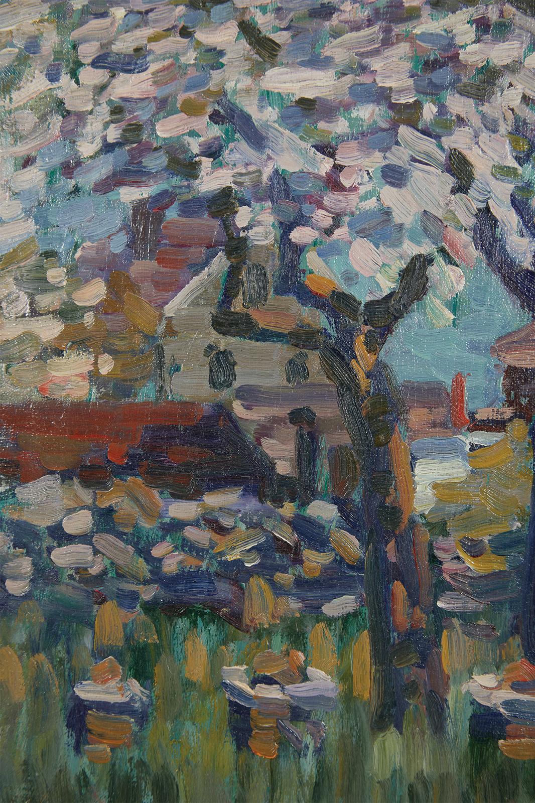 Charles Salis Kaelin (Amerikaner, 1858-1929)
Blühende Baum-Landschaft
Öl auf Leinwand
Signiert unten links
25 x 22 Zoll
28,25 x 25,5 Zoll, gerahmt

Charles Salis Kaelin, der als Künstler beschrieben wird, dessen 