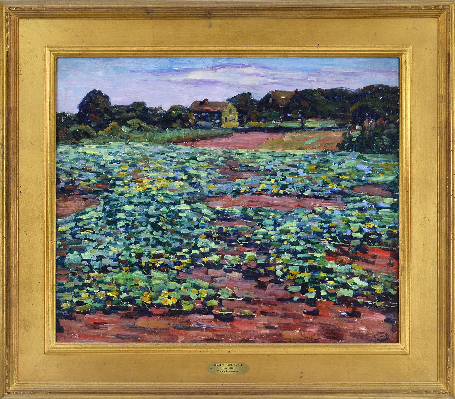 Charles Salis Kaelin Landscape Painting - Spring Landscape 