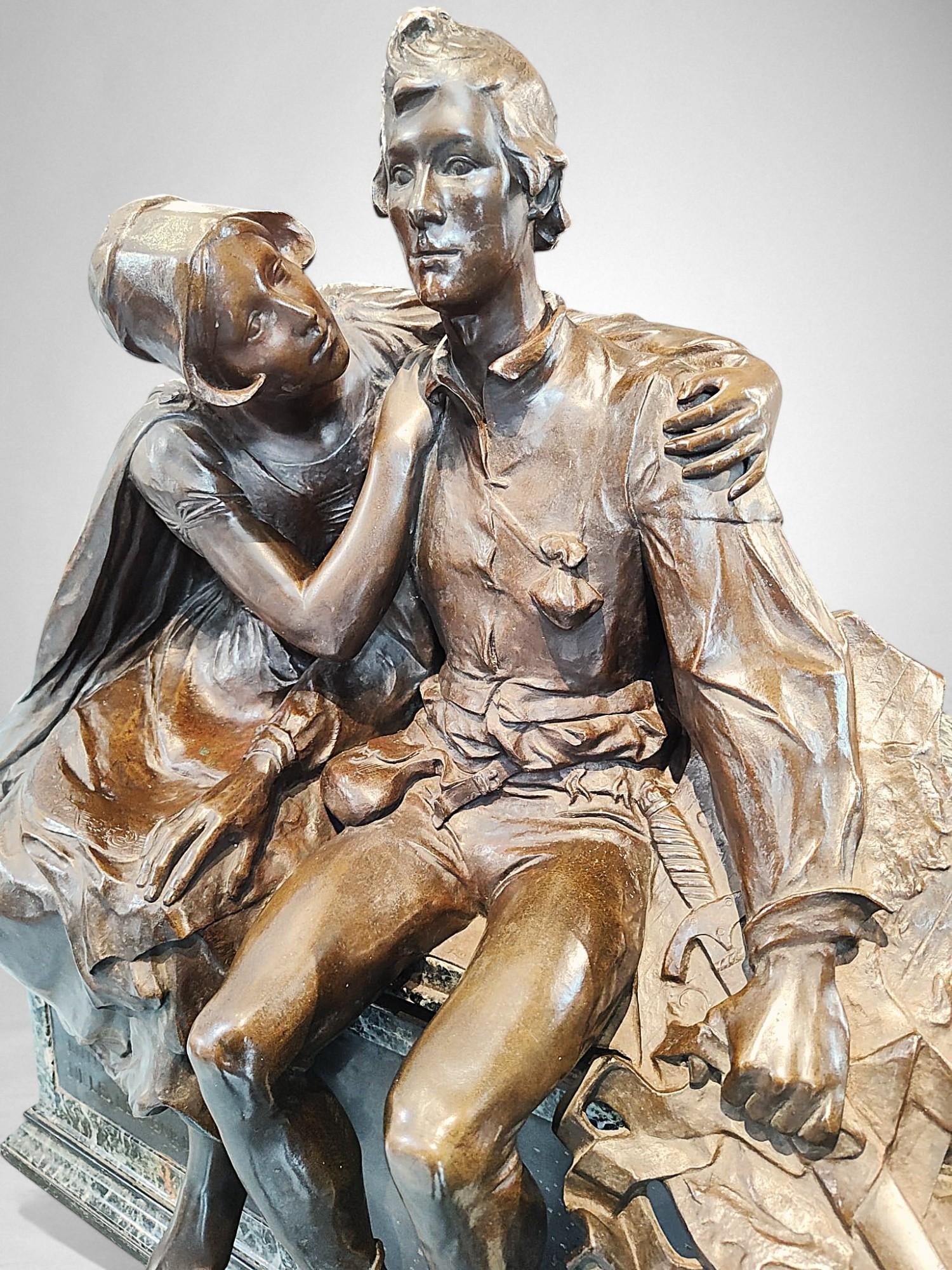 The Ulenspiegel et Nele - Réduction du monument à Charles De Coster en vente 5