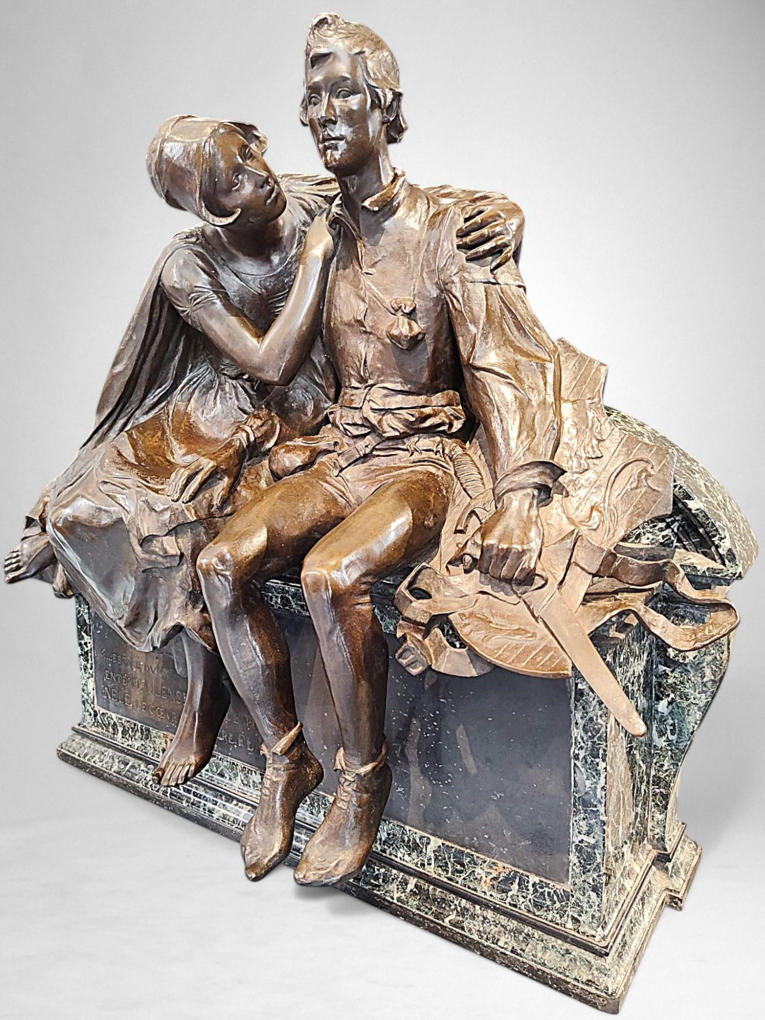 The Ulenspiegel et Nele - Réduction du monument à Charles De Coster en vente 6