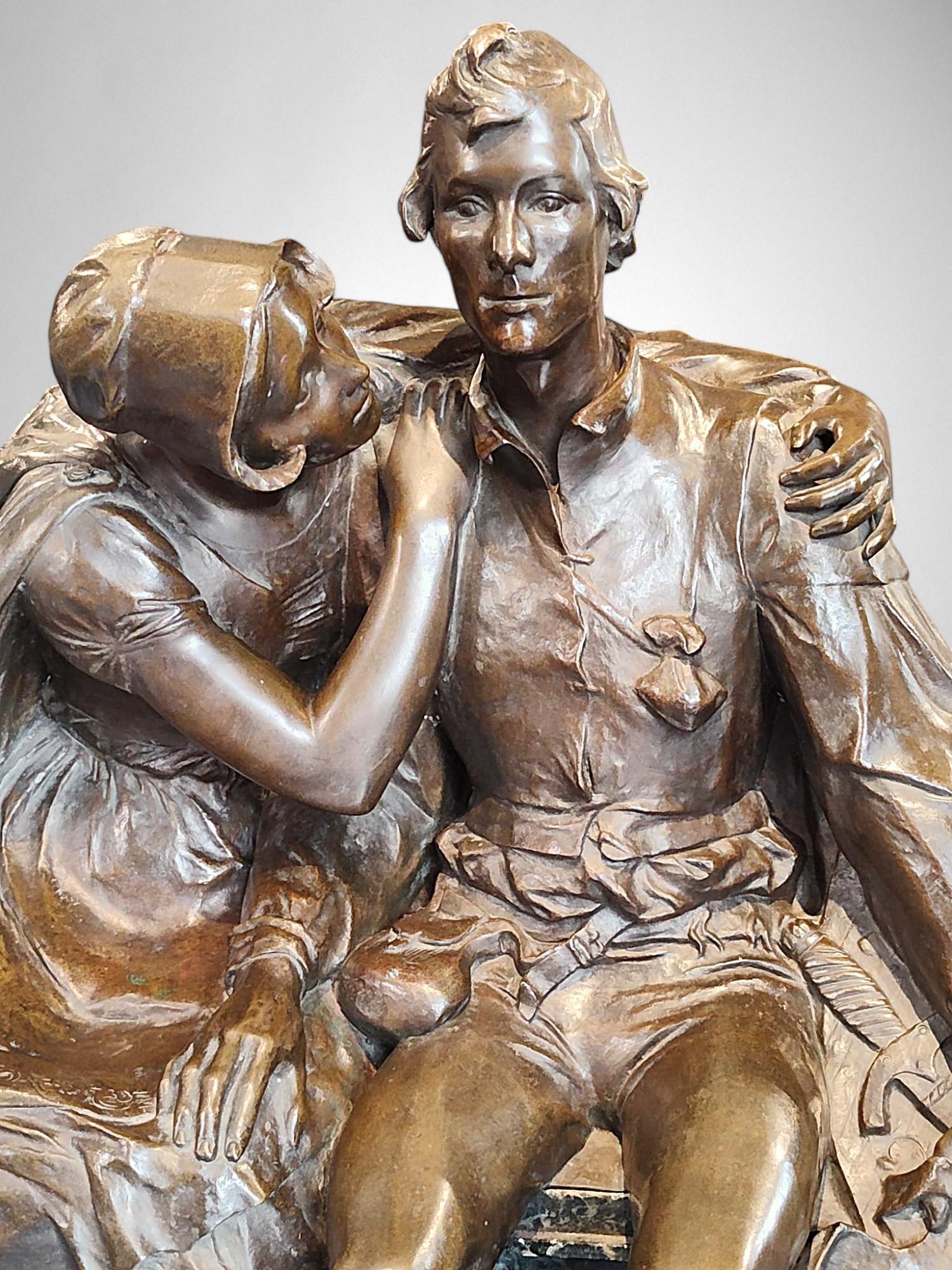 The Ulenspiegel et Nele - Réduction du monument à Charles De Coster en vente 9