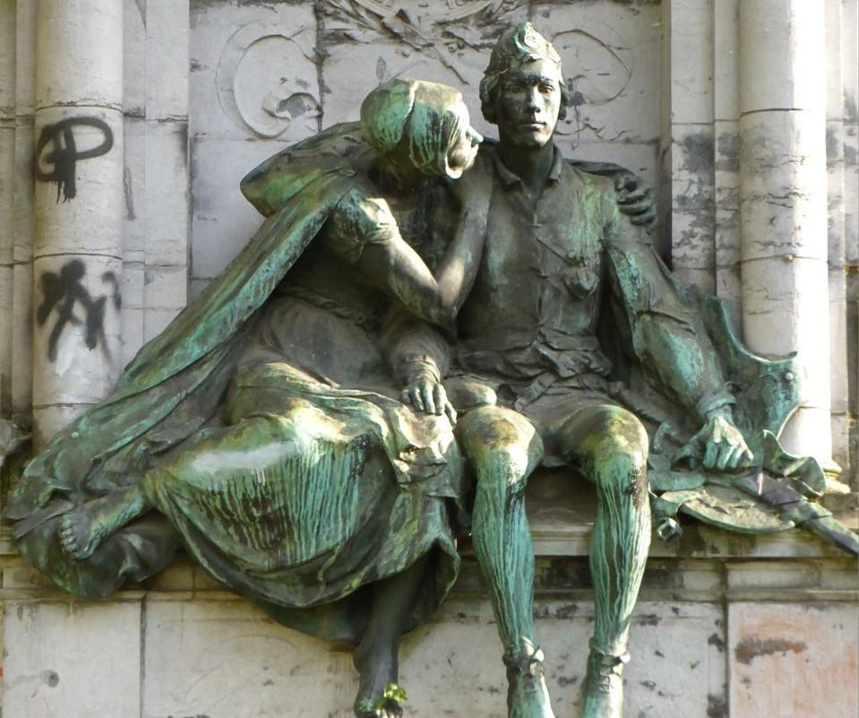 The Ulenspiegel et Nele - Réduction du monument à Charles De Coster en vente 14