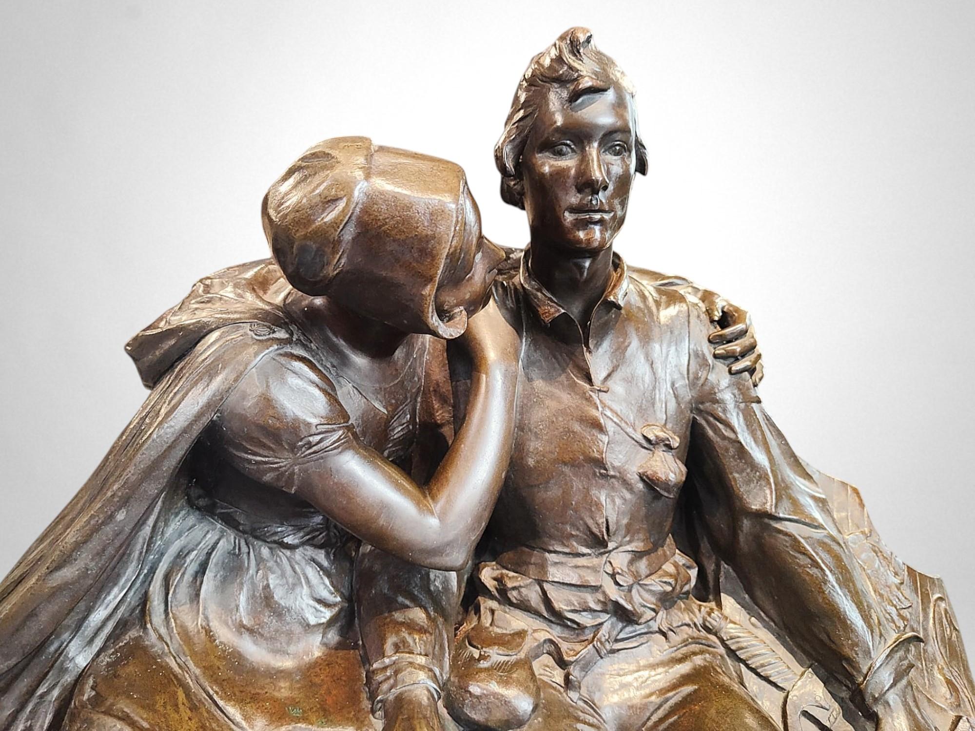 The Ulenspiegel et Nele - Réduction du monument à Charles De Coster en vente 3