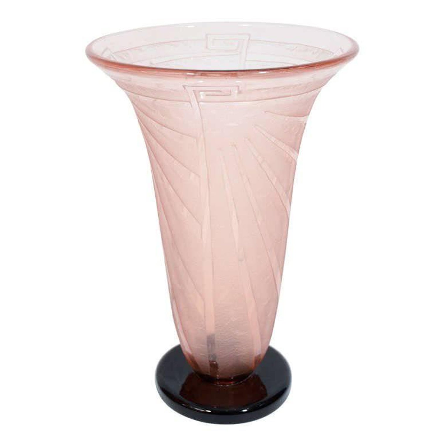 Charles Schneider Art Deco Glass Vase France C 1930 For Sale At 1stdibs