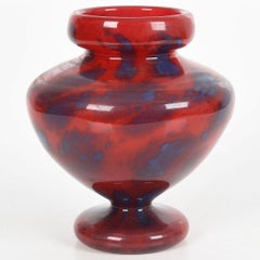 Charles Schneider (1881 - 1953) Art Glass Vase